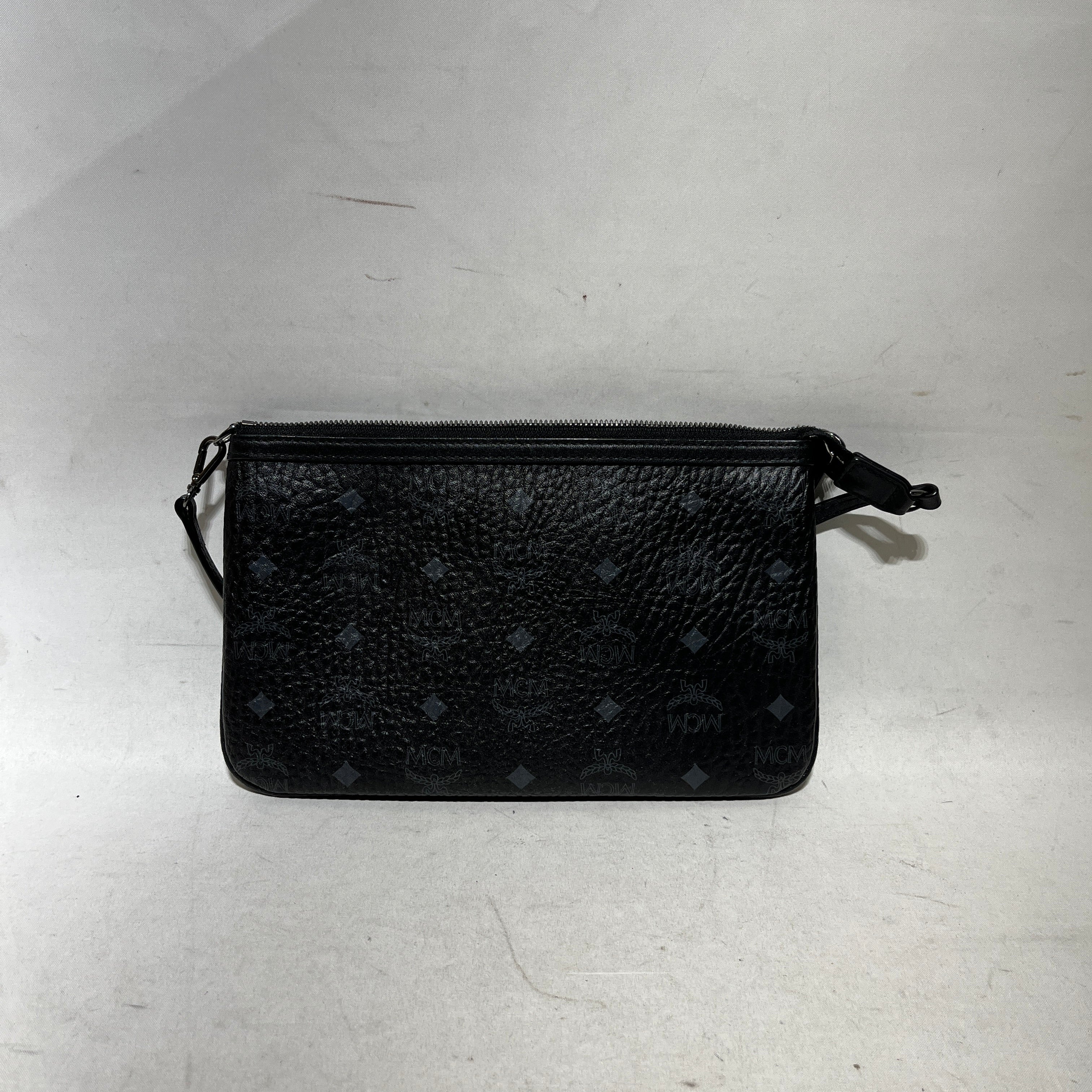 MCM/Hand Bag/Monogram/Leather/BLK/BLK AND NAVY view 1
