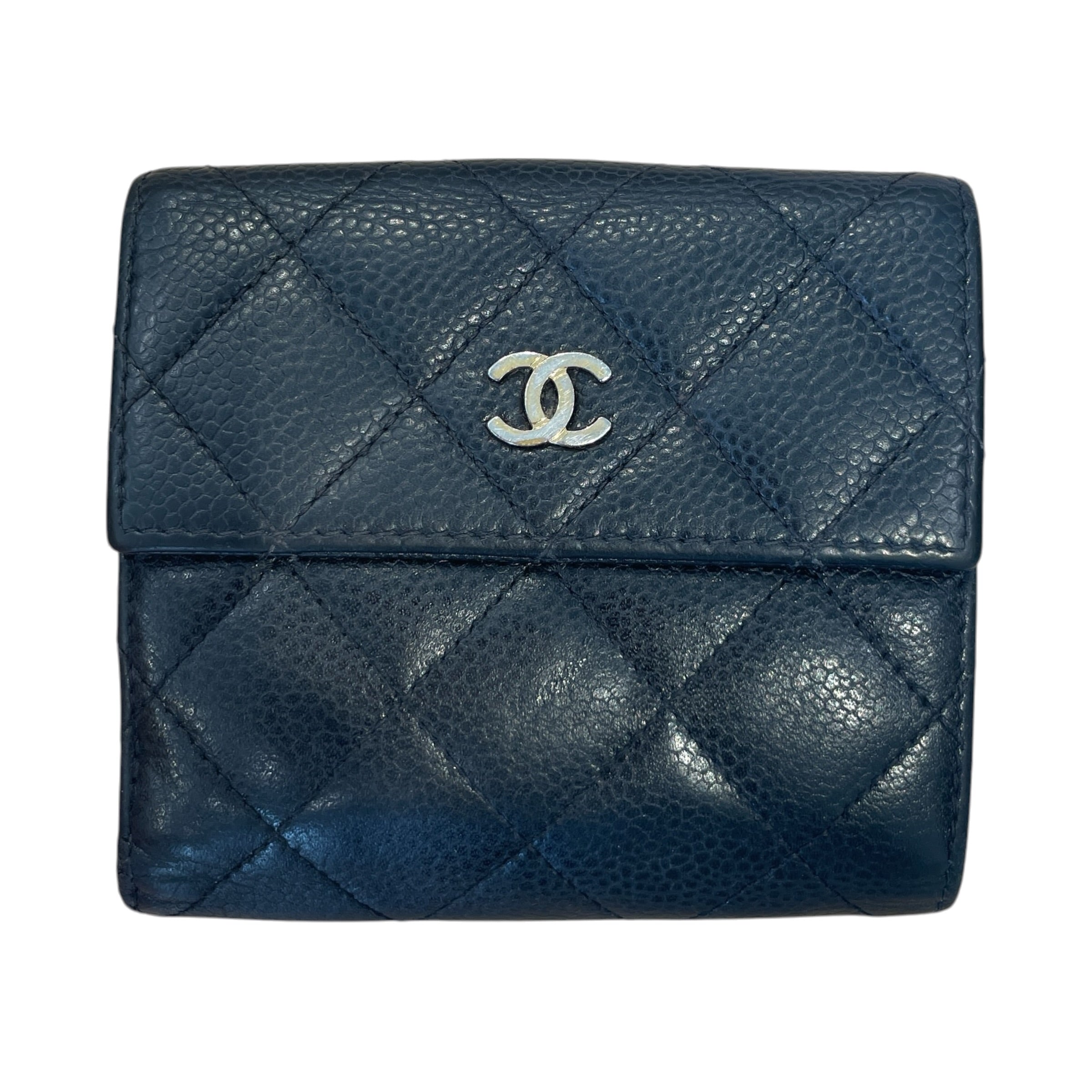 CHANEL/Bifold Wallet/Lambskin/BLK/CC LAMBSKIN QUILTED WALLET view 1