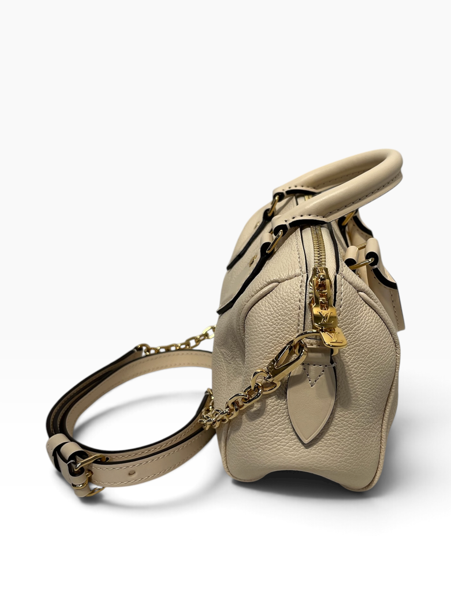 LOUIS VUITTON/Cross Body Bag/Leather/WHT/Monogram Empreinte top handle view 4