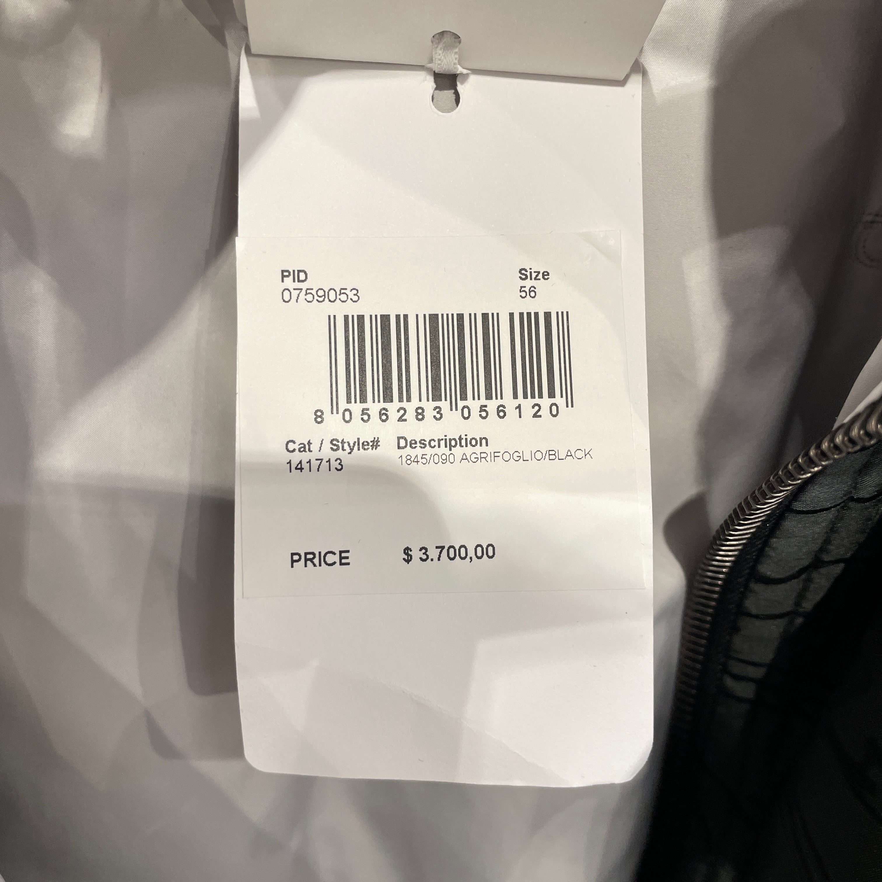 Salvatore Ferragamo/Puffer Jkt/56/Nylon/BLK/All Over Print/ALL OVER STRIPES view 5