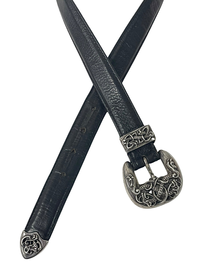 CHROME HEARTS/Belt/Leather/BLK/