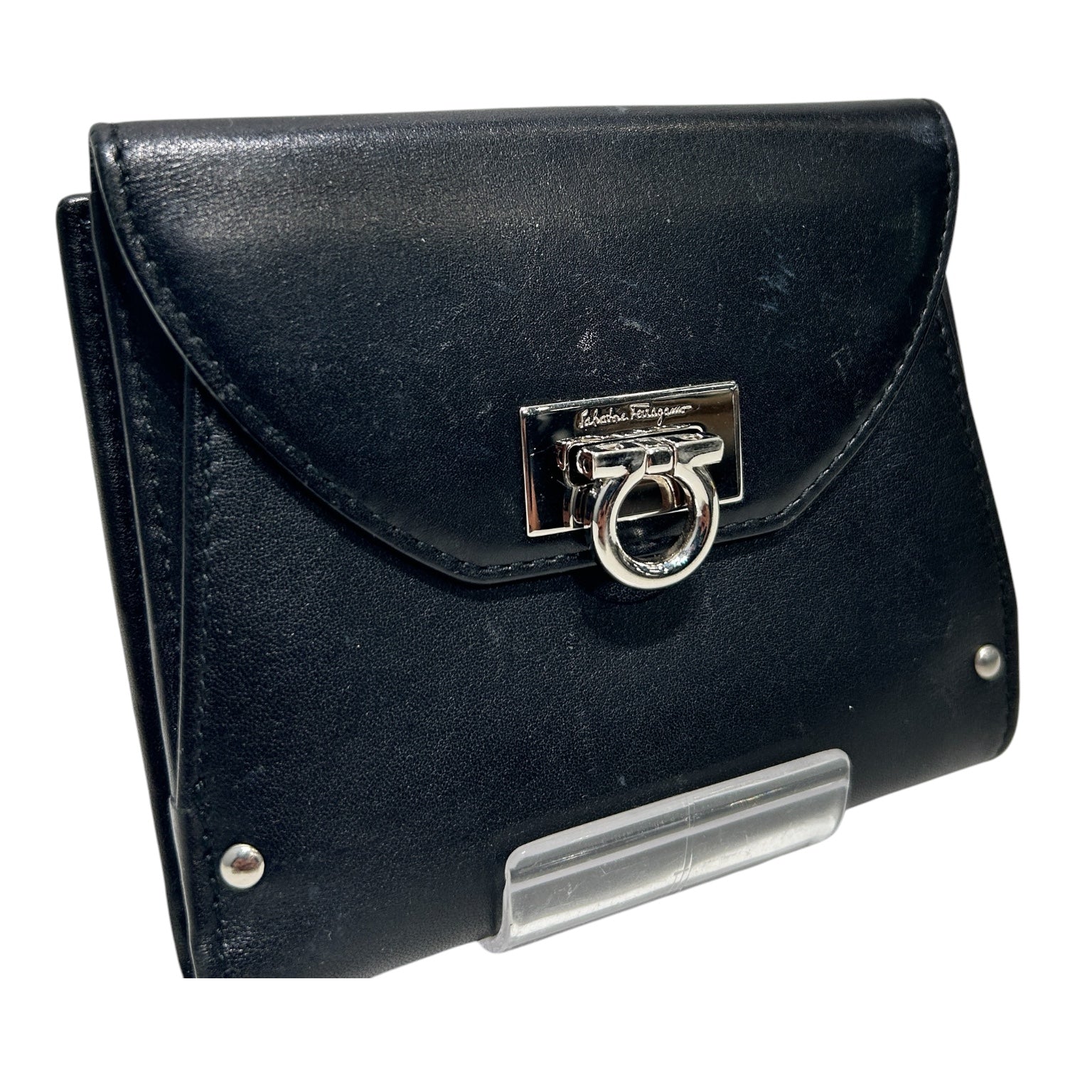 Salvatore Ferragamo/Wallet/Leather/BLK/ view 4