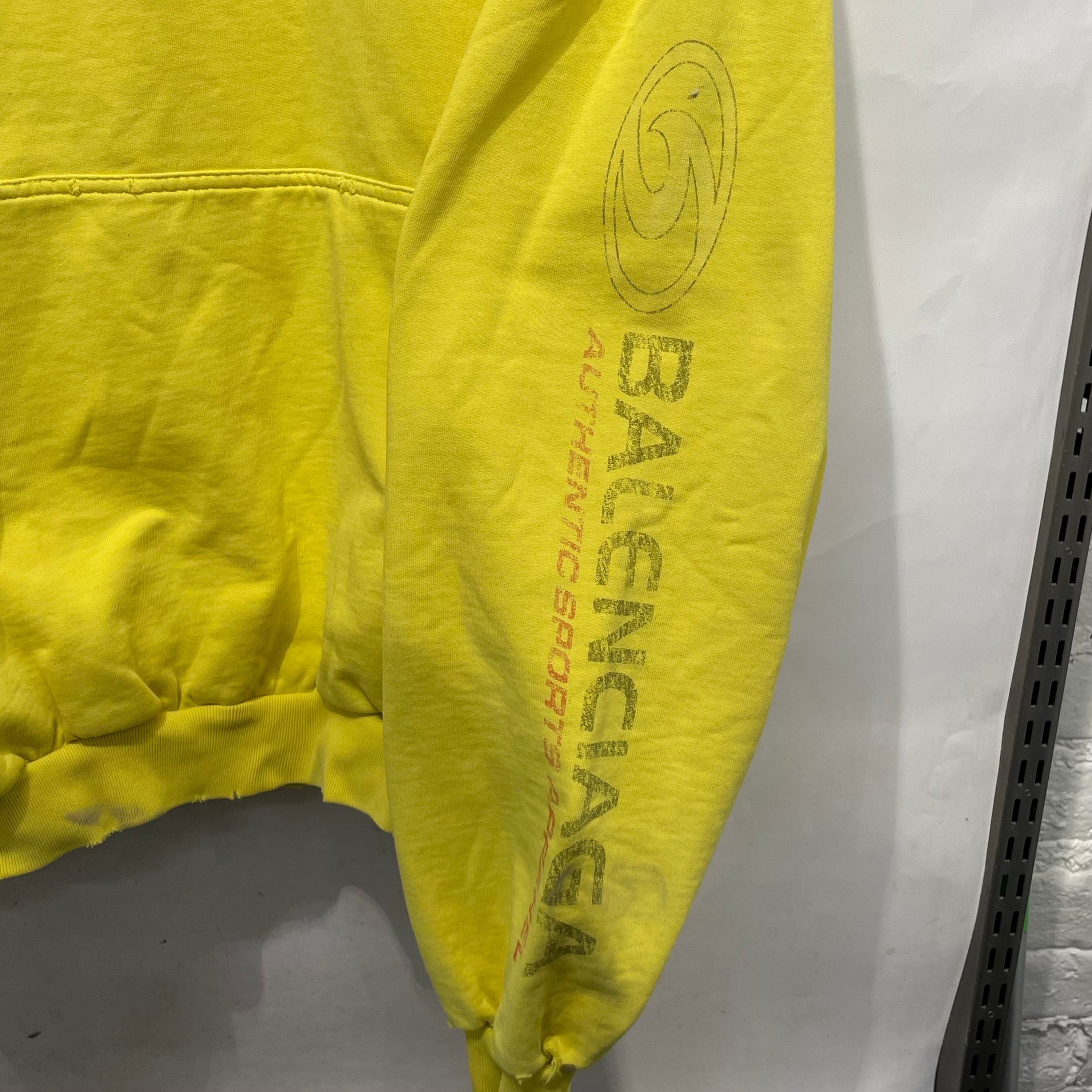 BALENCIAGA/Hoodie/L/Cotton/YEL/SURFER HOODIE view 6