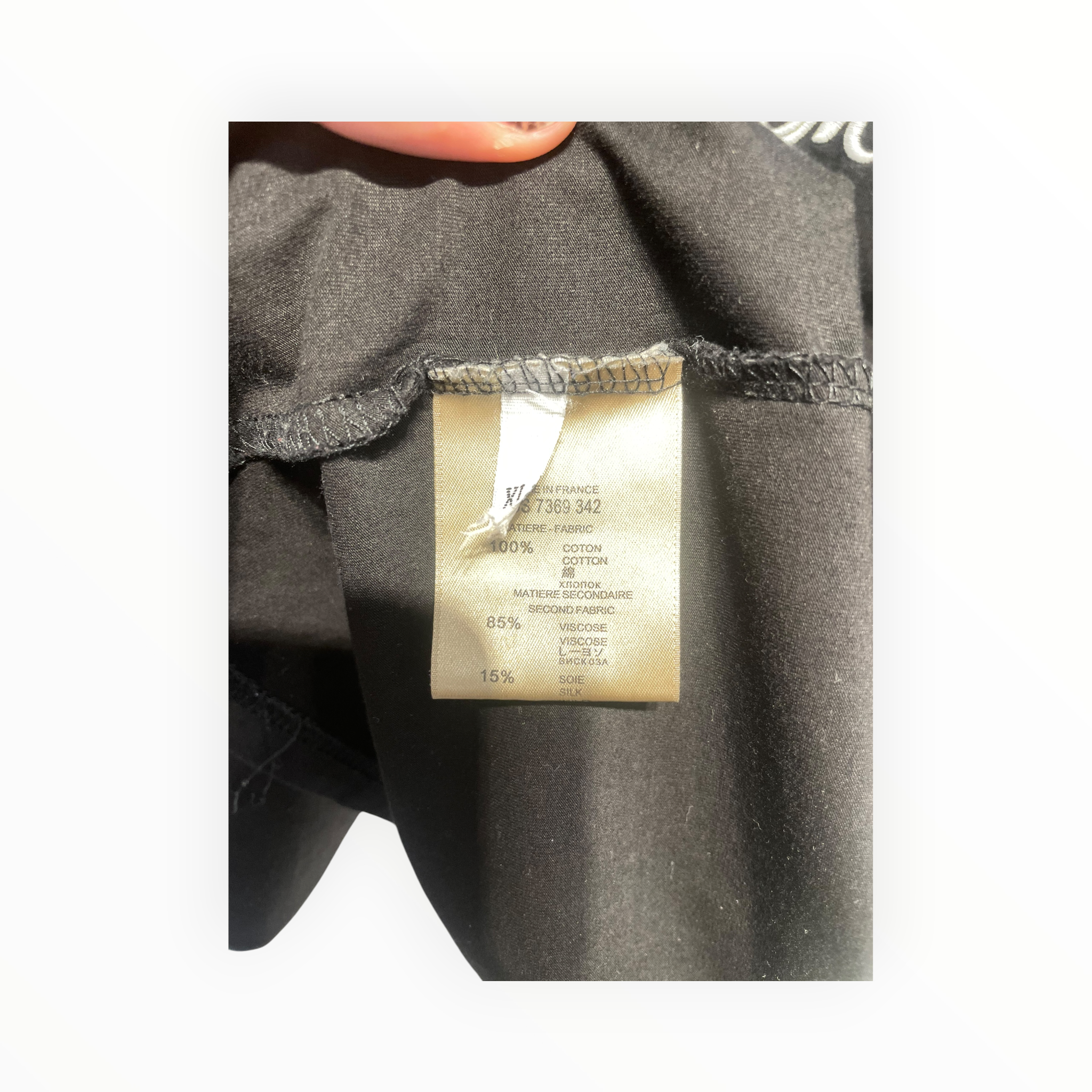 McQ Alexander McQueen/T-Shirt/XL/Cotton/BLK/LOGO EMBROIDERY view 4