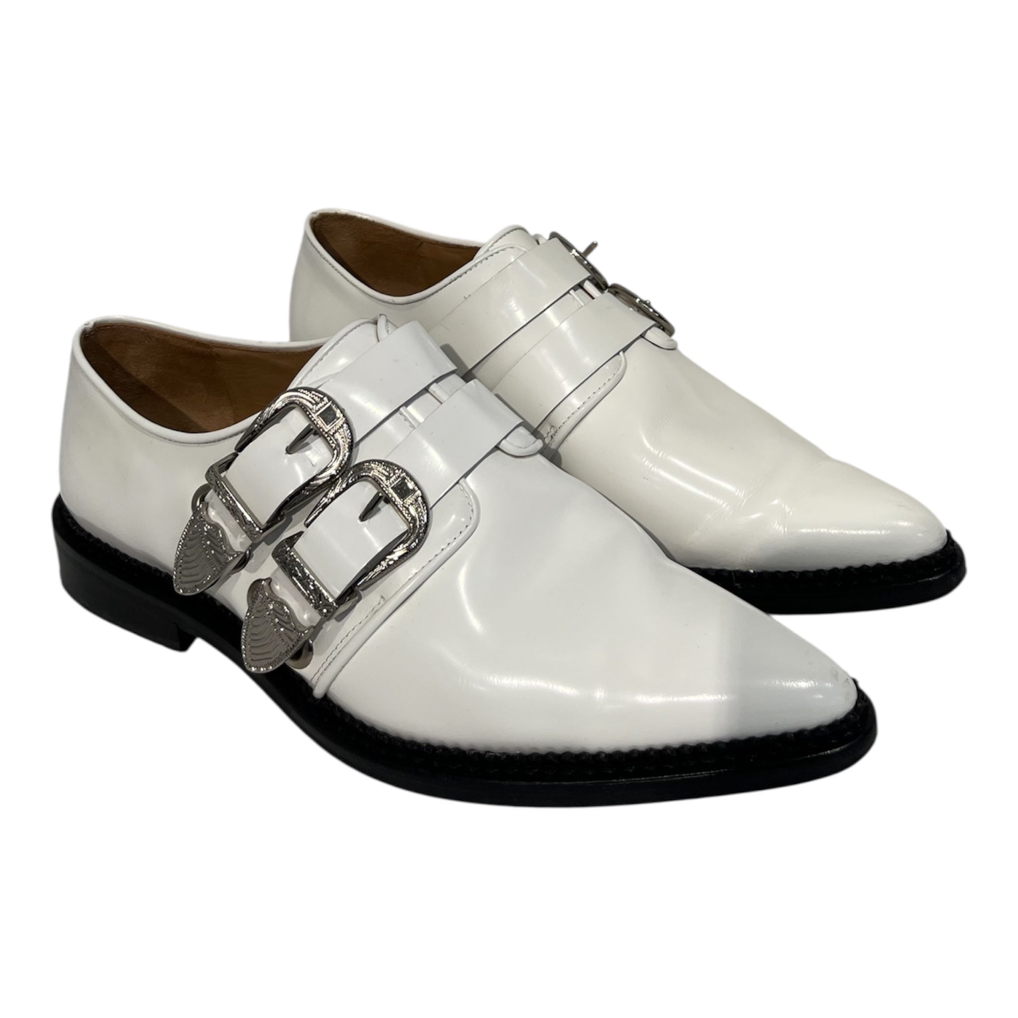 TOGA PULLA/Loafers/EU 39/Leather/WHT/0916G SILVER BUCKLE LOAFERS view 1