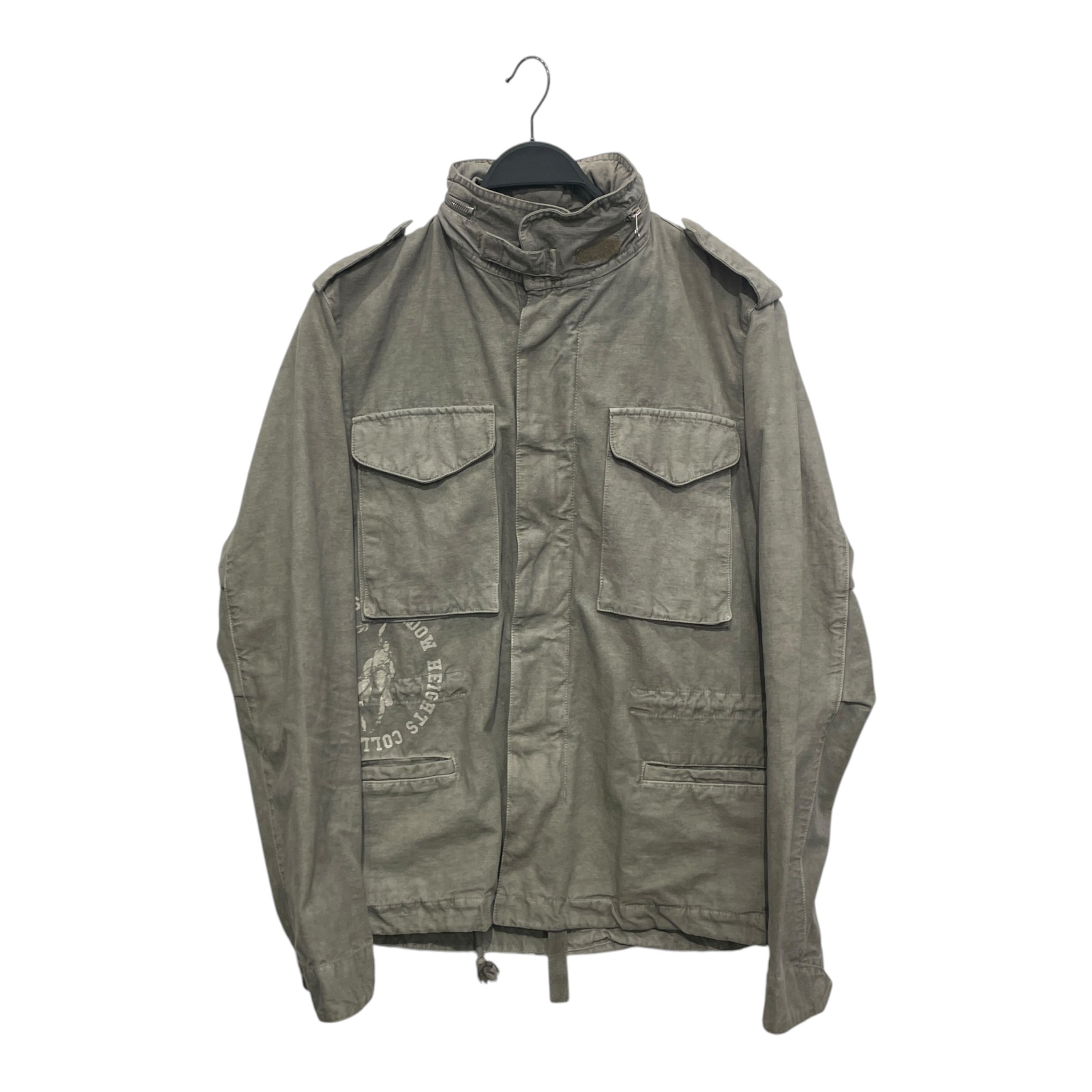 OFF-WHITE/Denim Jkt/XS/Cotton/GRN/CARGO DENIM WHT LETTER ON BACK view 1