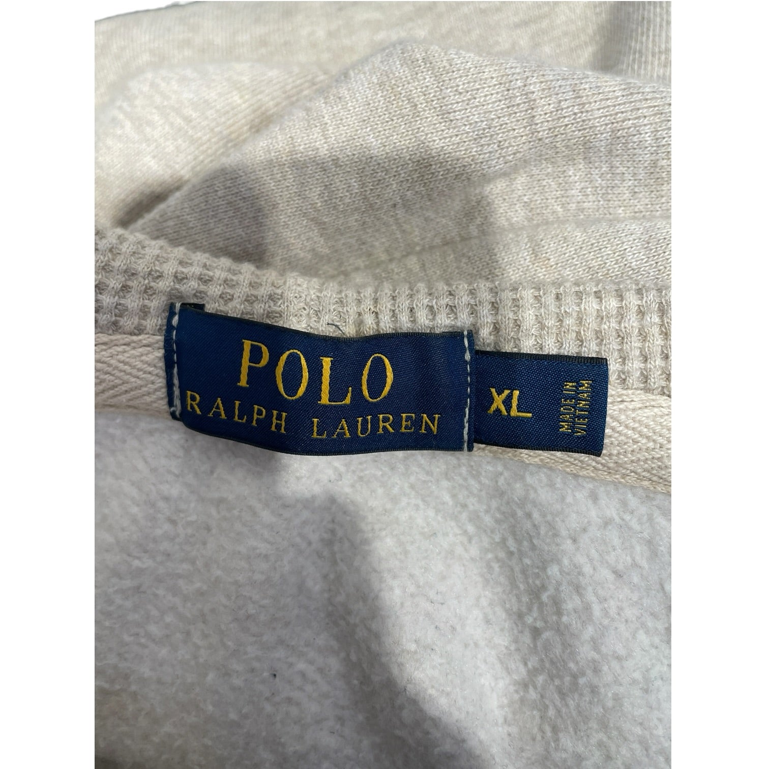 POLO RALPH LAUREN/Heavy Cardigan/XL/Cotton/CRM/SMALL BROWN PONY view 3