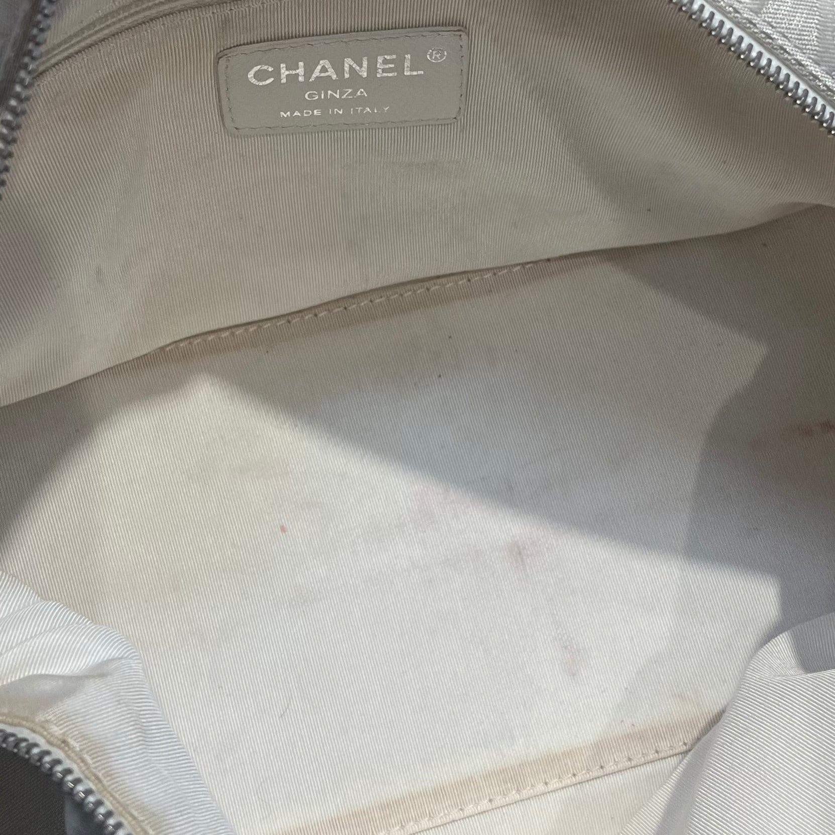 CHANEL/Hand Bag/Monogram/SLV/gilza pearl shoulder view 4