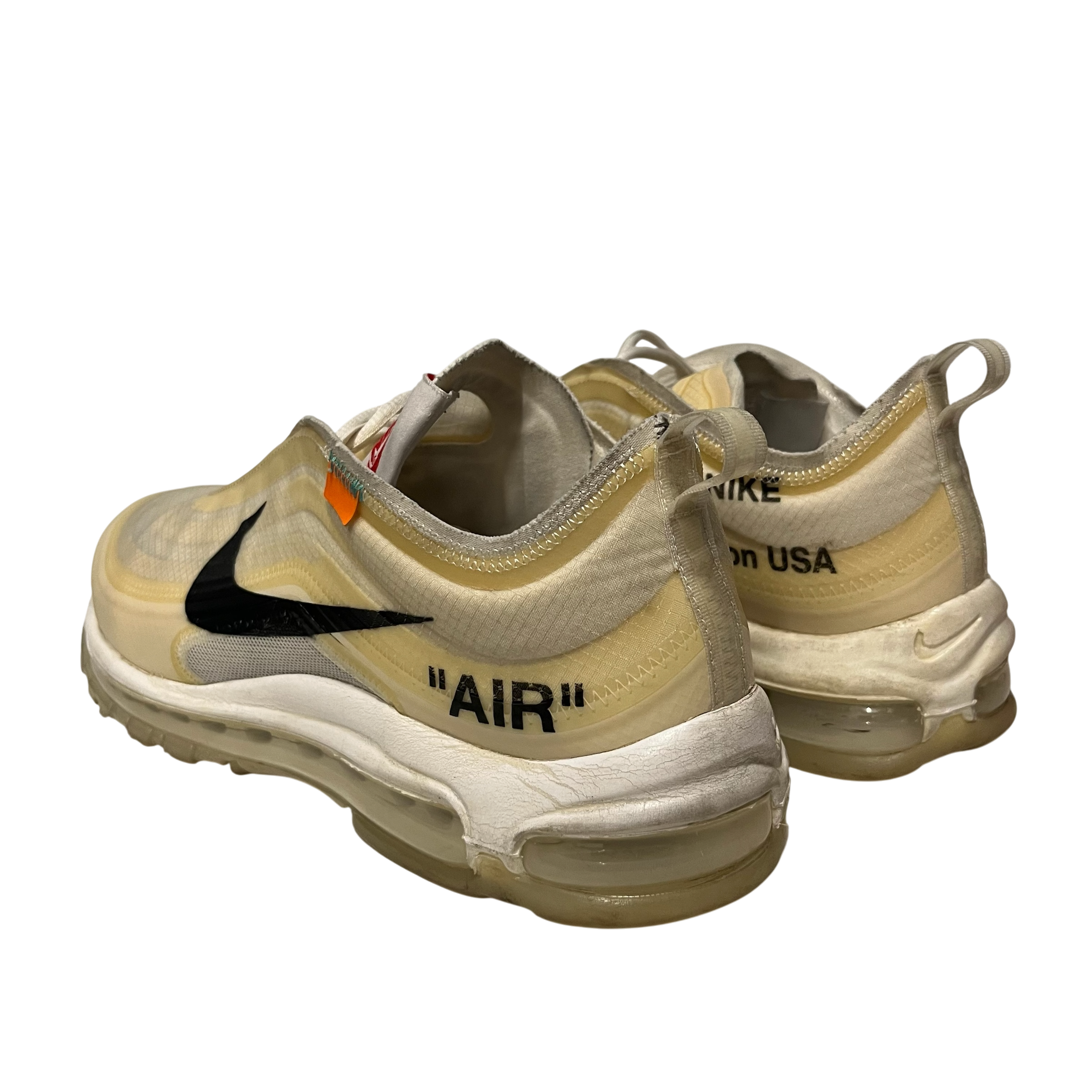 NIKE/OFF-WHITE/Low-Sneakers/US 10.5/CRM/97 white view 2