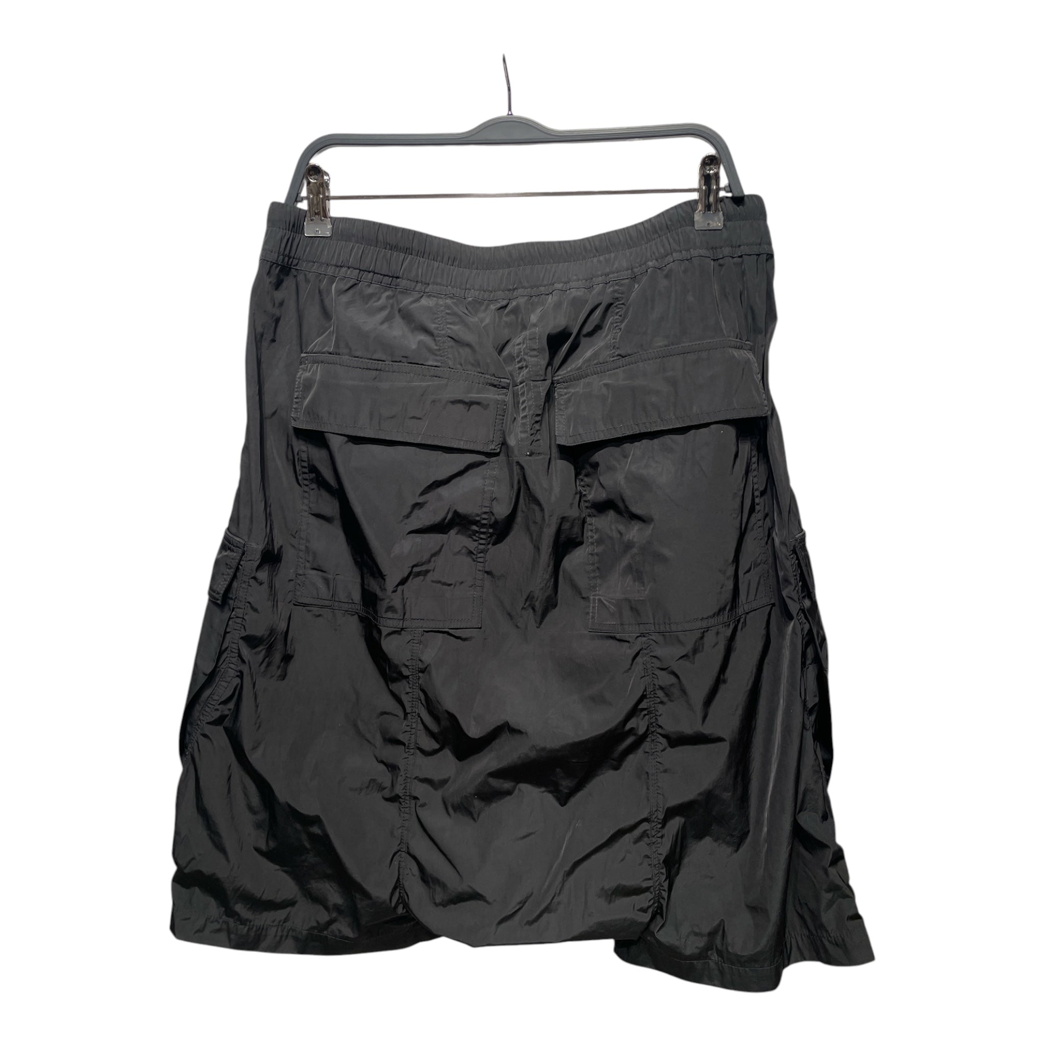 Rick Owens/Shorts/52/Polyester/BLK/DROP CROTCH view 2