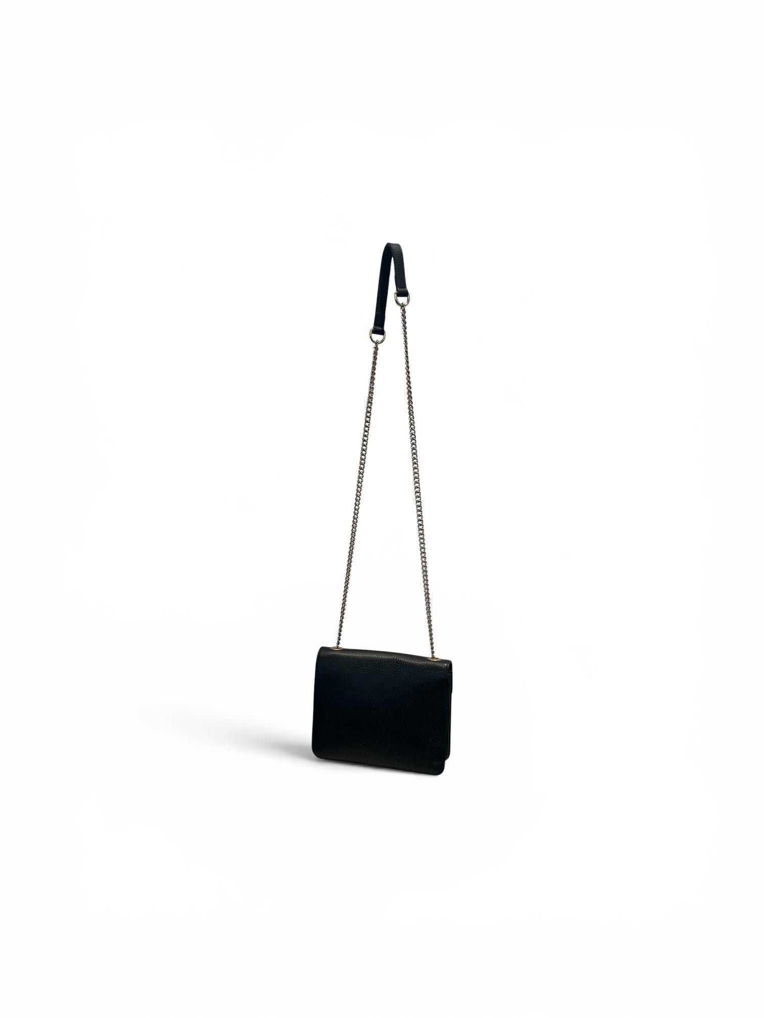 GUCCI/Cross Body Bag/Leather/BLK/G Chain Shoulder BAg view 2