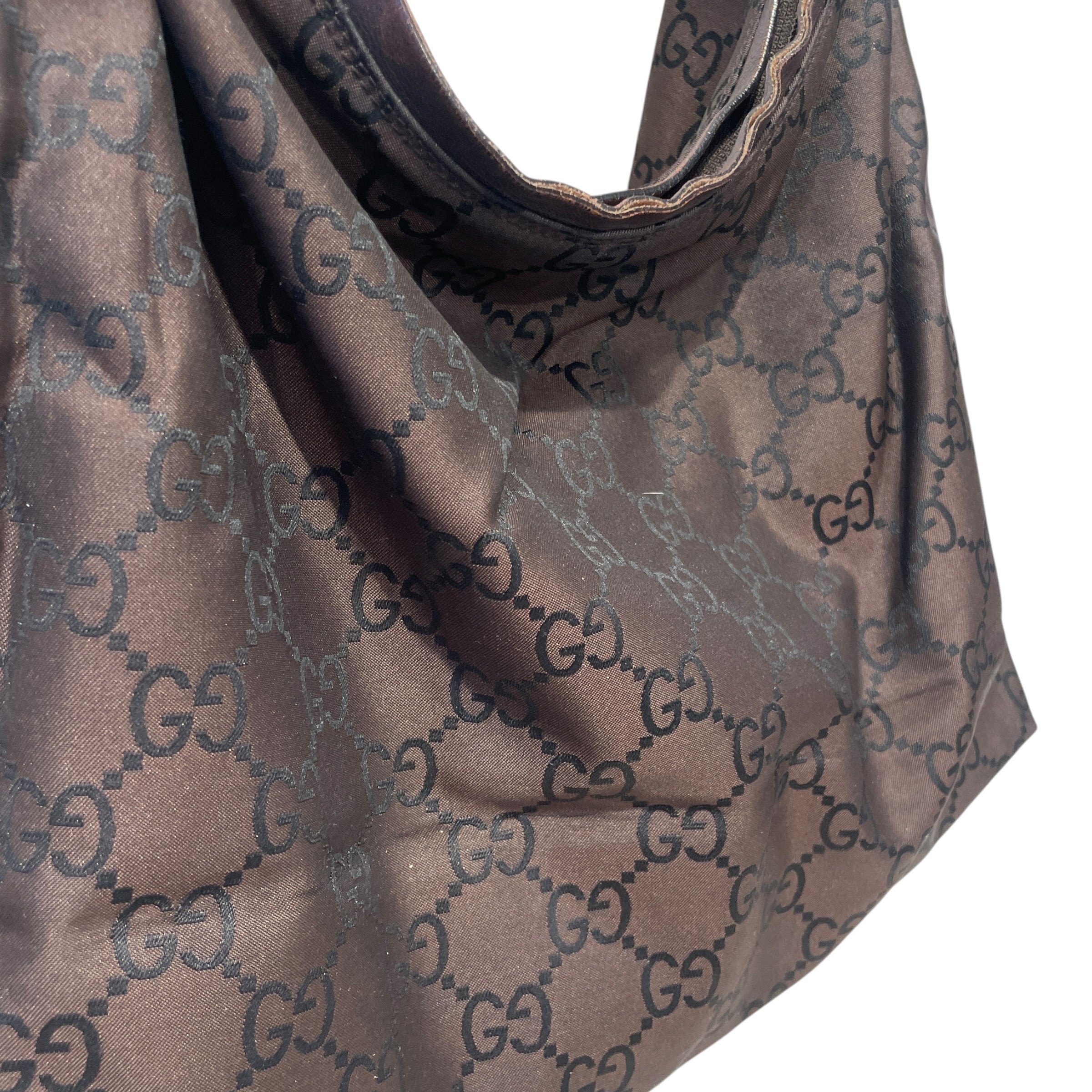 GUCCI/Bag/Monogram/Nylon/BRW/GG HOBO XL view 6