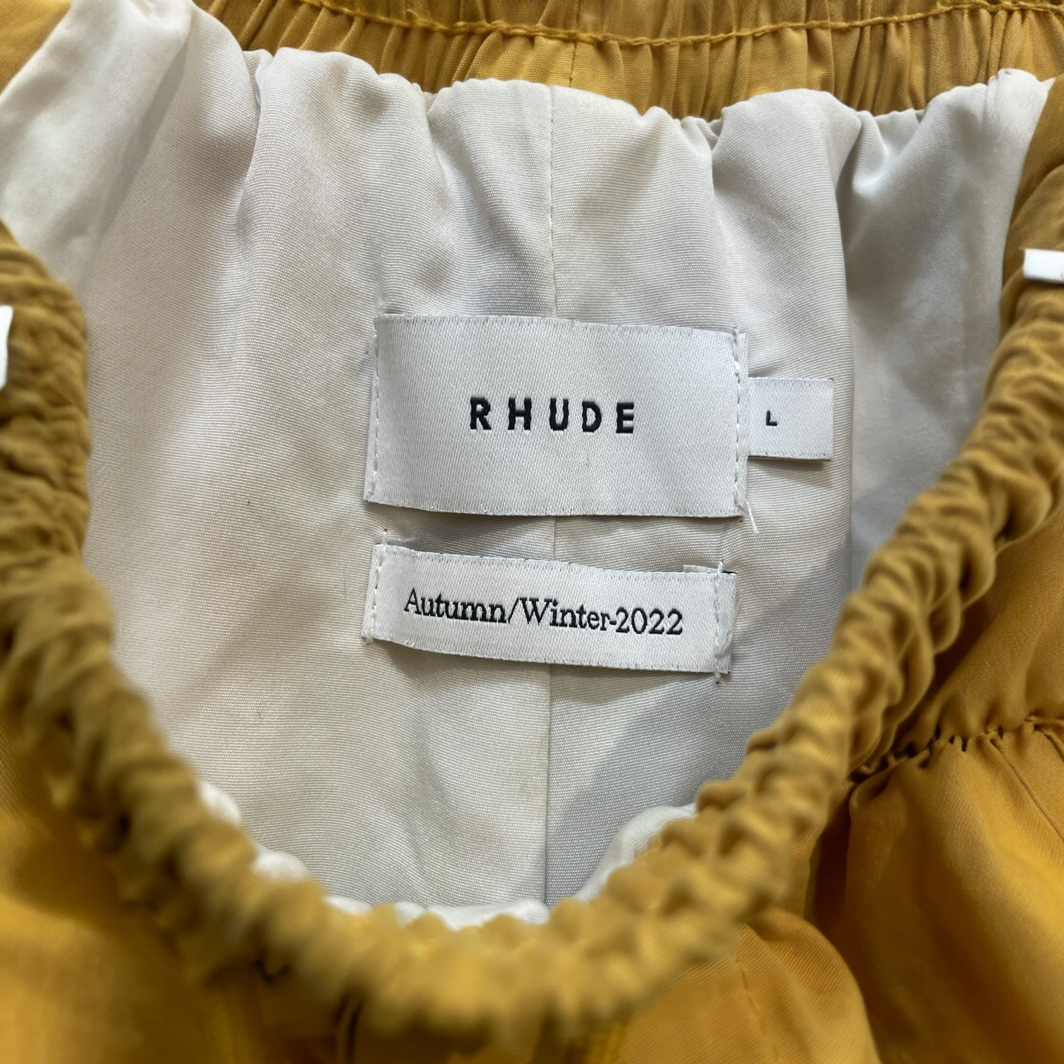 RHUDE/Shorts/L/Cotton/GLD/championship a/w 2022 view 3