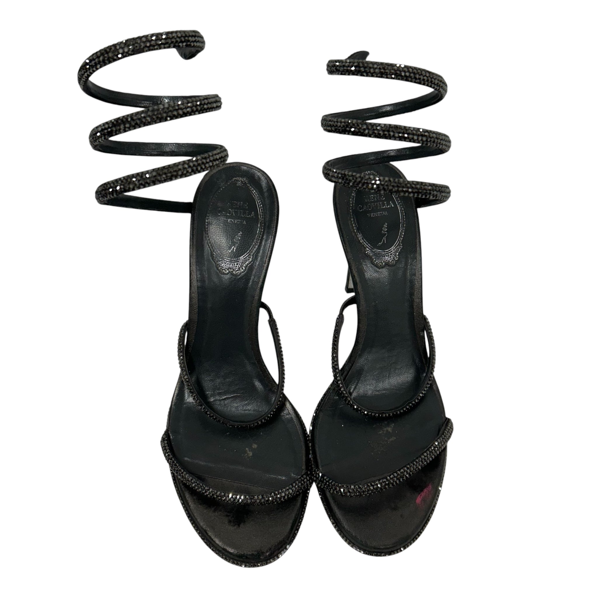 Rene Caovilla/Heels/US 7/BLK/Black Crystal Stiletto view 3