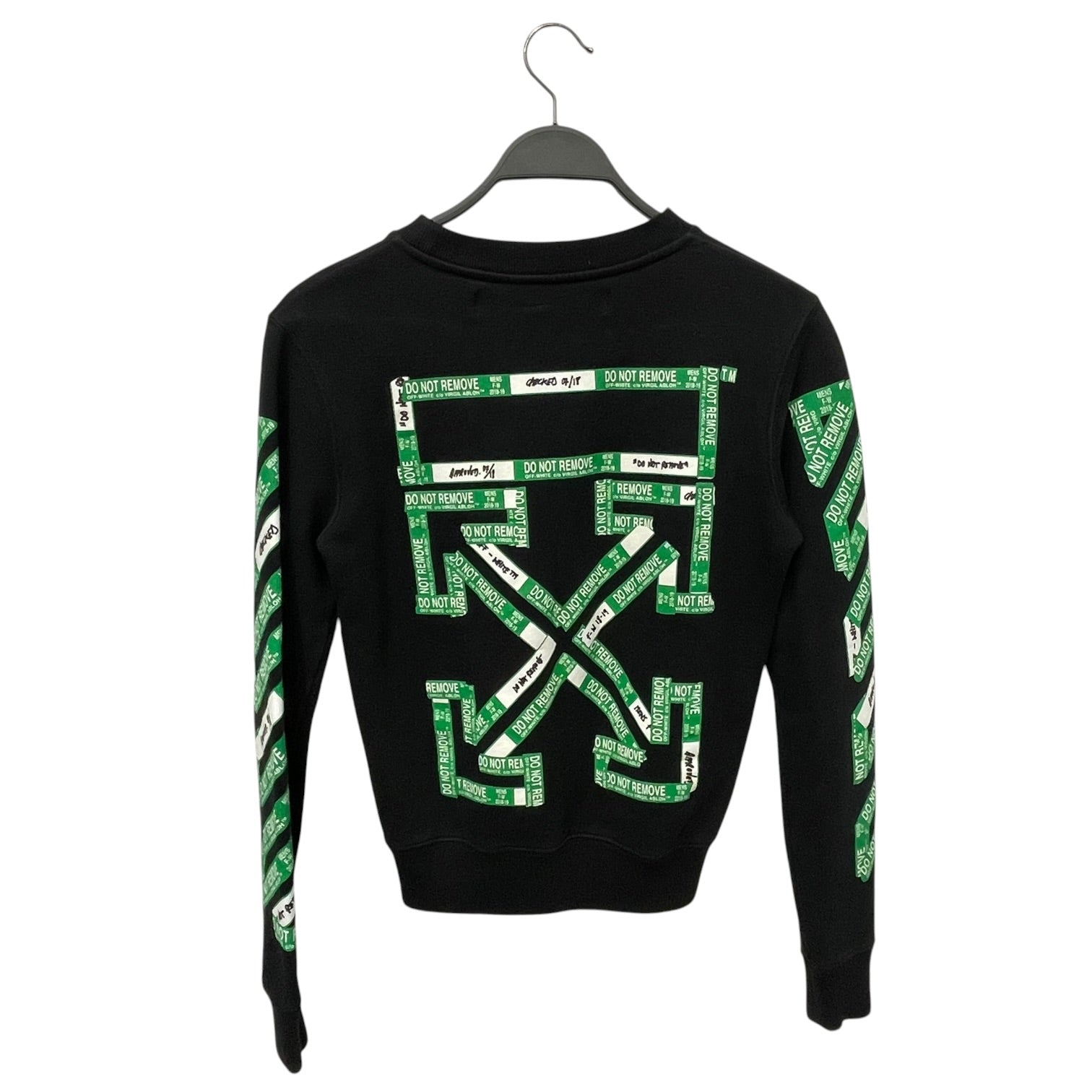OFF-WHITE/Sweatshirt/XXS/Cotton/BLK/High Neck/SSENSE Exclusive 3D Diagonal view 2