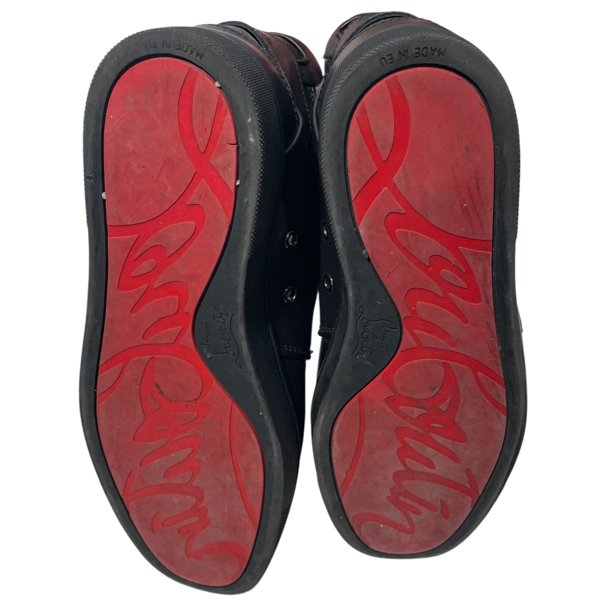 Christian Louboutin/Low-Sneakers/EU 42/Leather/BLK/Alifie Black Leather view 5