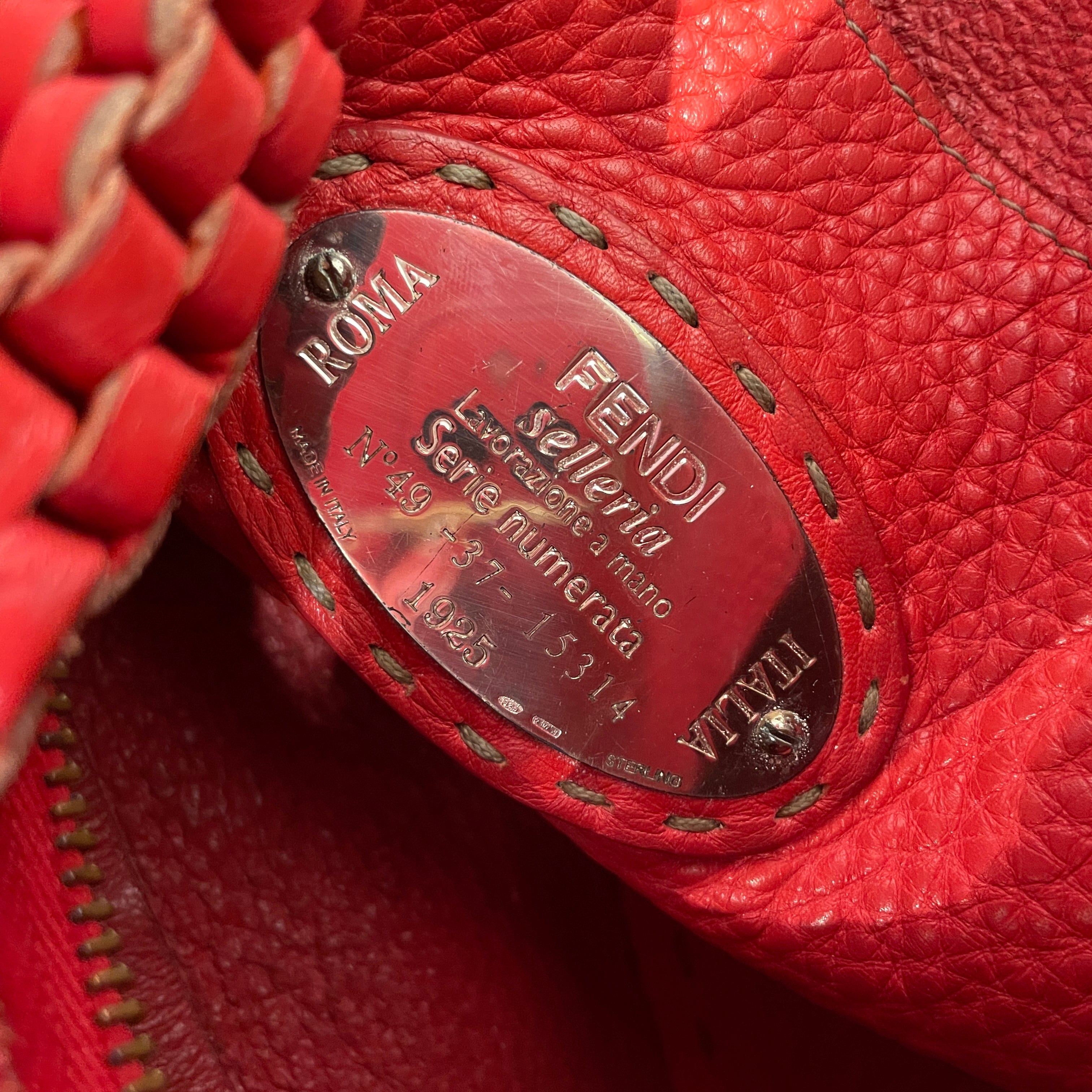 FENDI/Hand Bag/Leather/RED/FENDI LOGO HOBO view 7