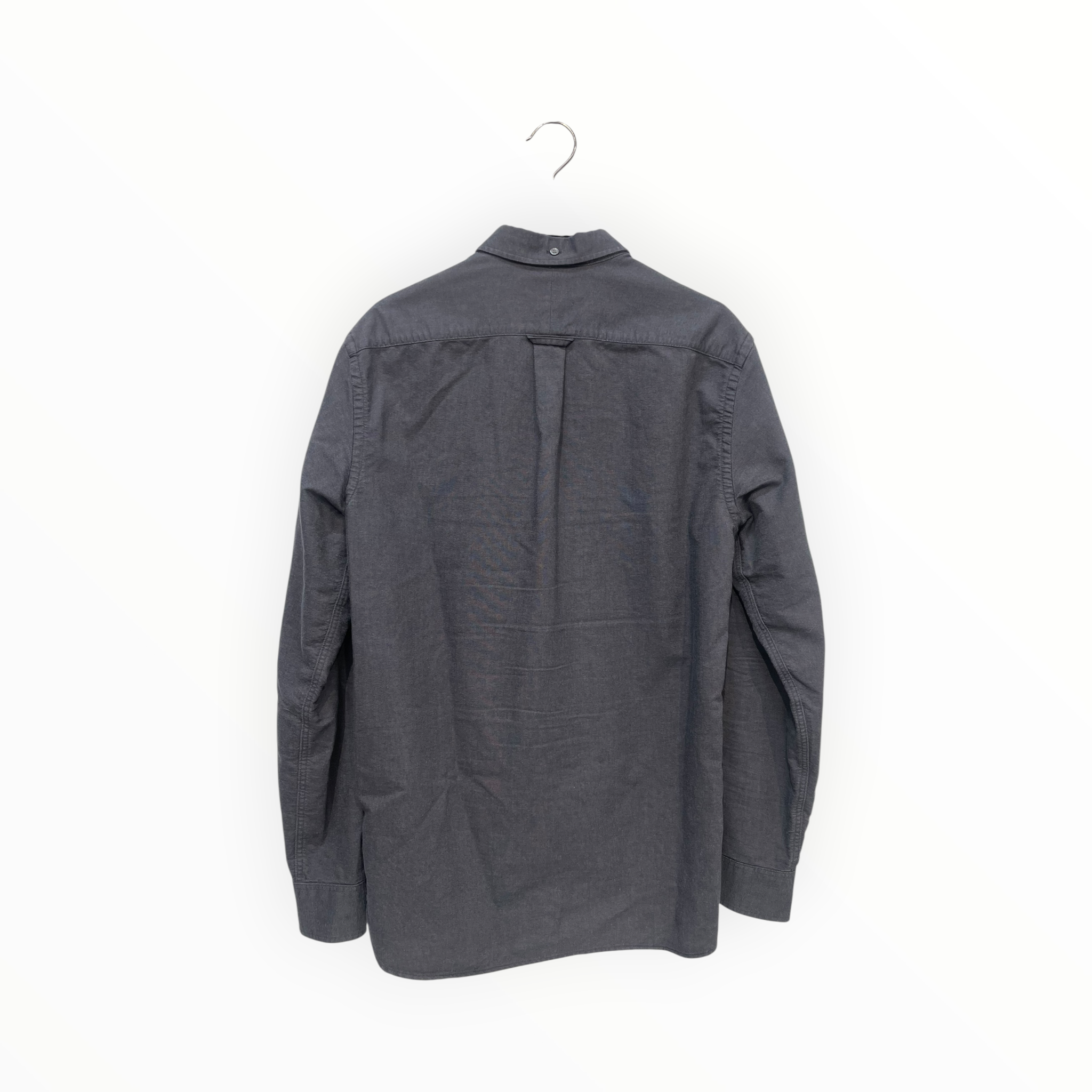 BURBERRY BRIT/LS Shirt/S/Cotton/GRY/button down view 2