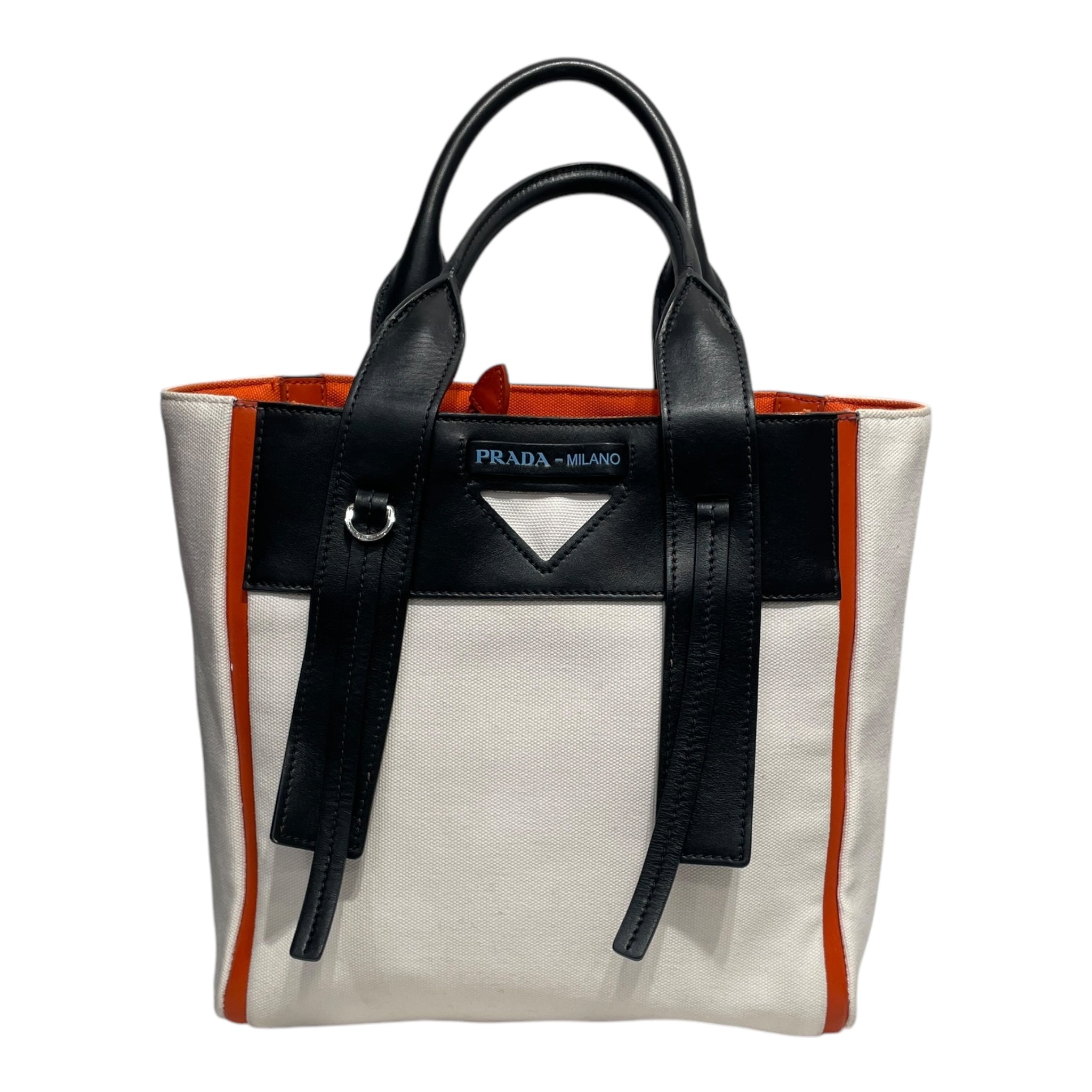 PRADA/Hand Bag/OS/Cotton/WHT/OUVERTURE view 1