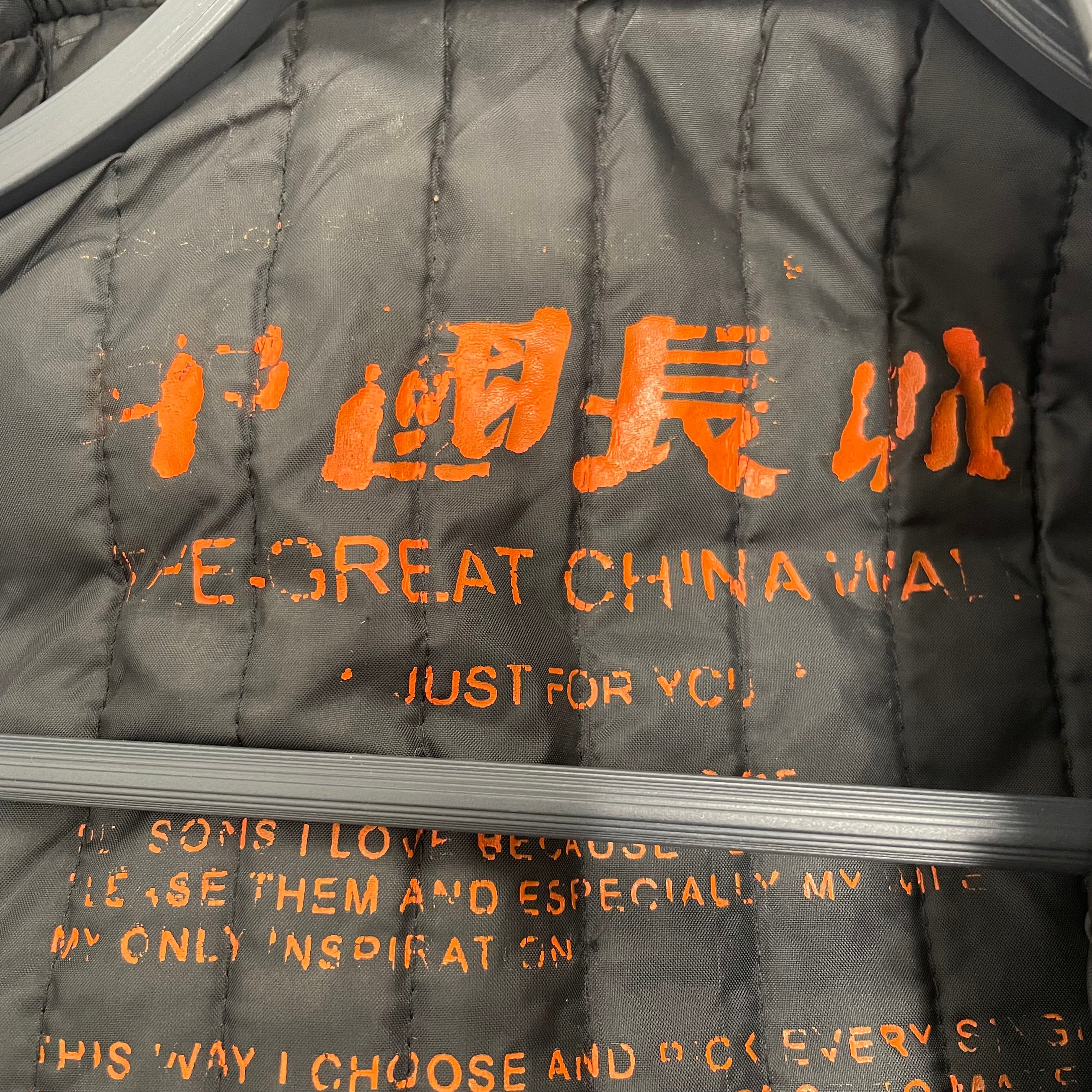 CHINA WALL/Leather Jkt/Leather/BLK/All Over Print/SKULLS WITH COI FISH view 3