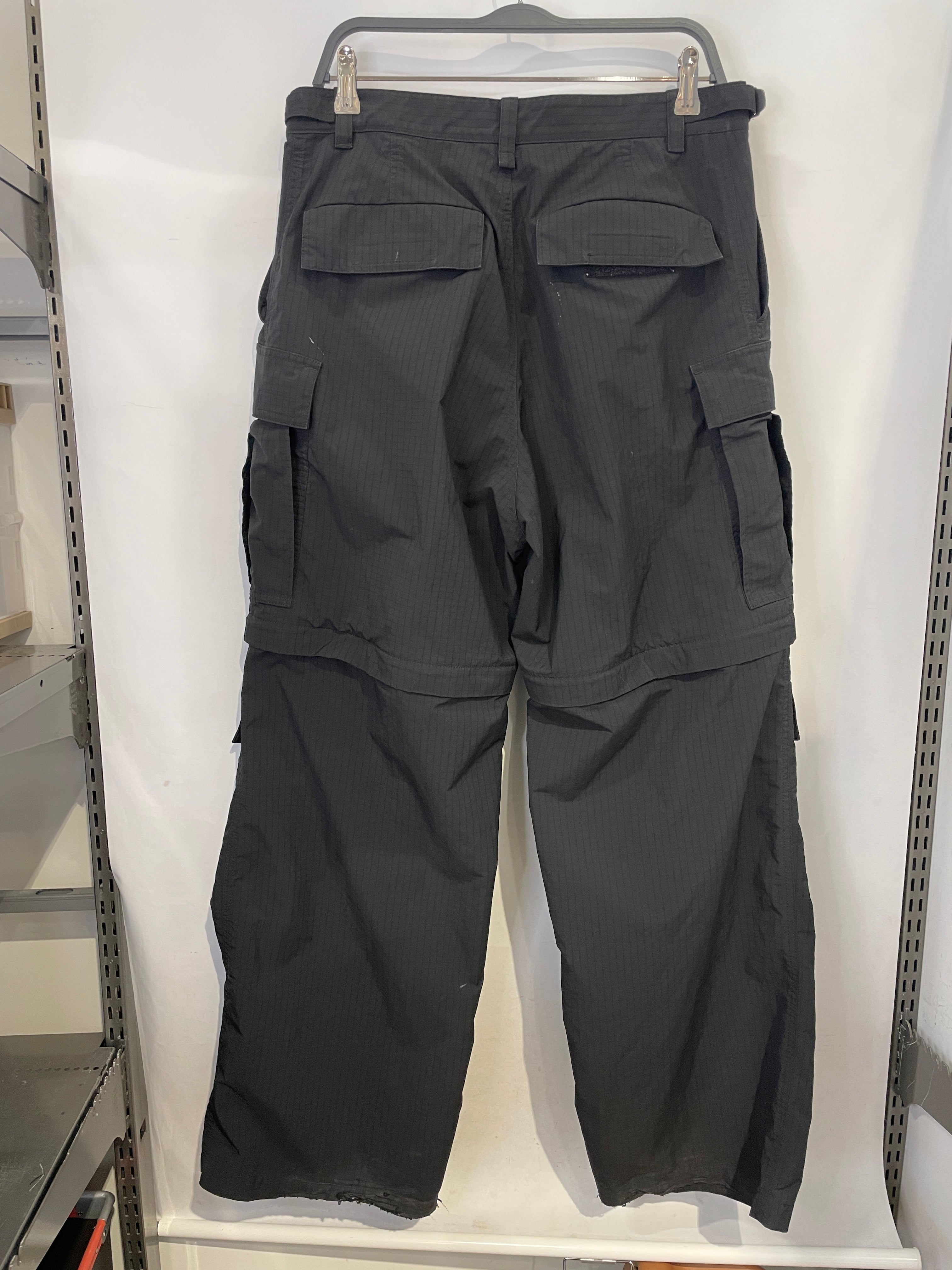 BALENCIAGA/Pants/S/Nylon/BLK/BALENCI BLK BAGGY PANTS view 1