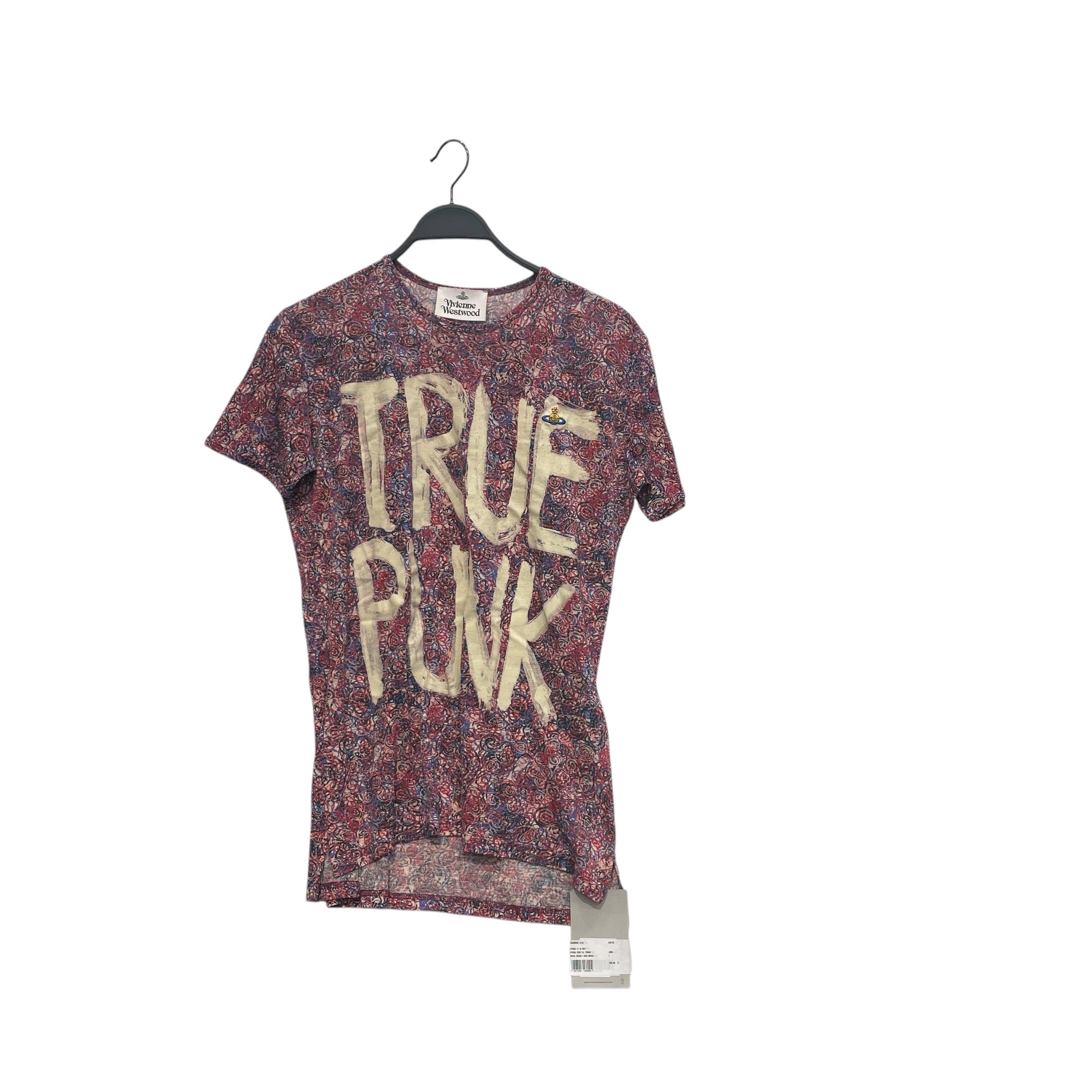 Vivienne Westwood/T-Shirt/L/Cotton/RED/All Over Print/TRUE PUNK SPIRAL PRINT view 1