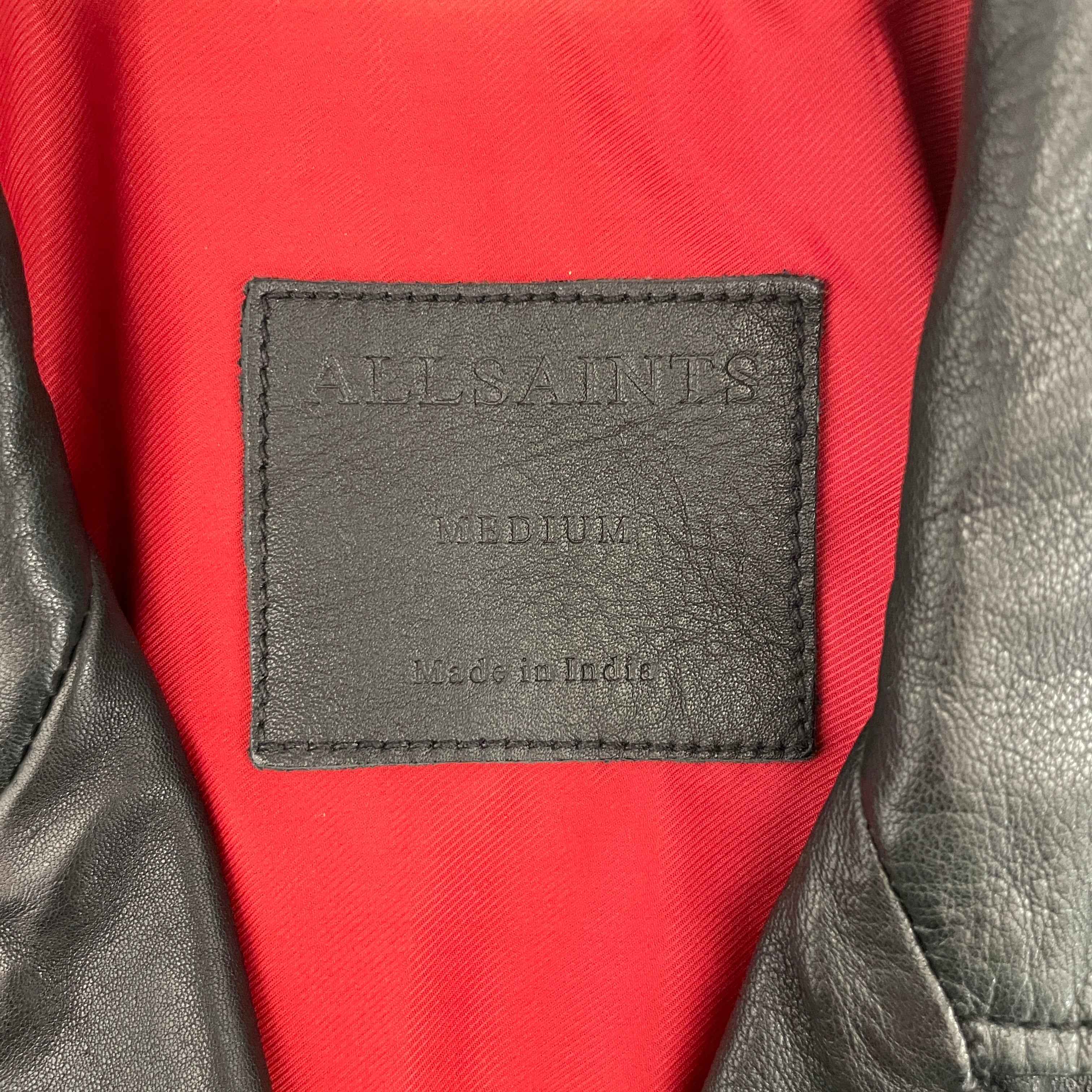 ALLSAINTS/Leather Jkt/M/Leather/BLK/ view 3