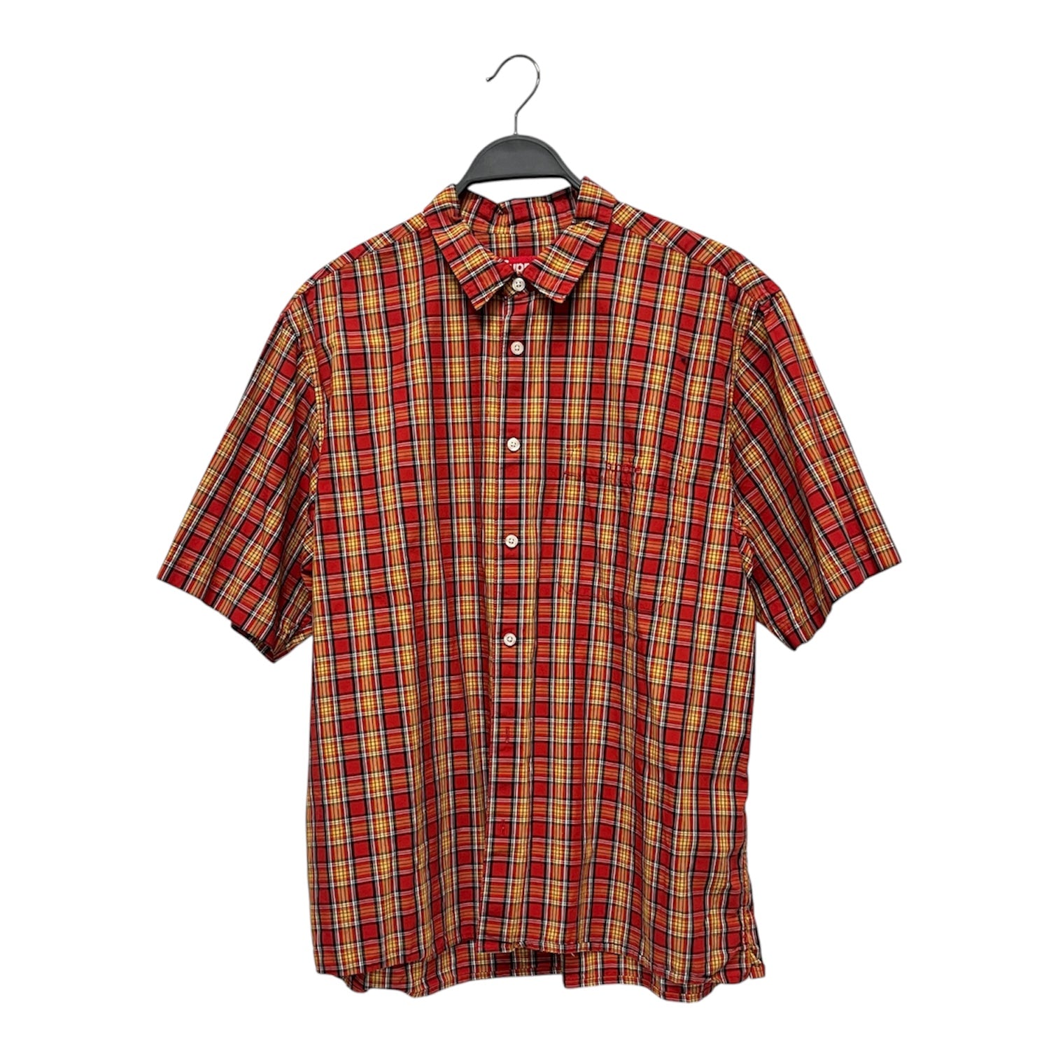 Supreme/LS Shirt/L/Cotton/RED/MINI PLAID view 1
