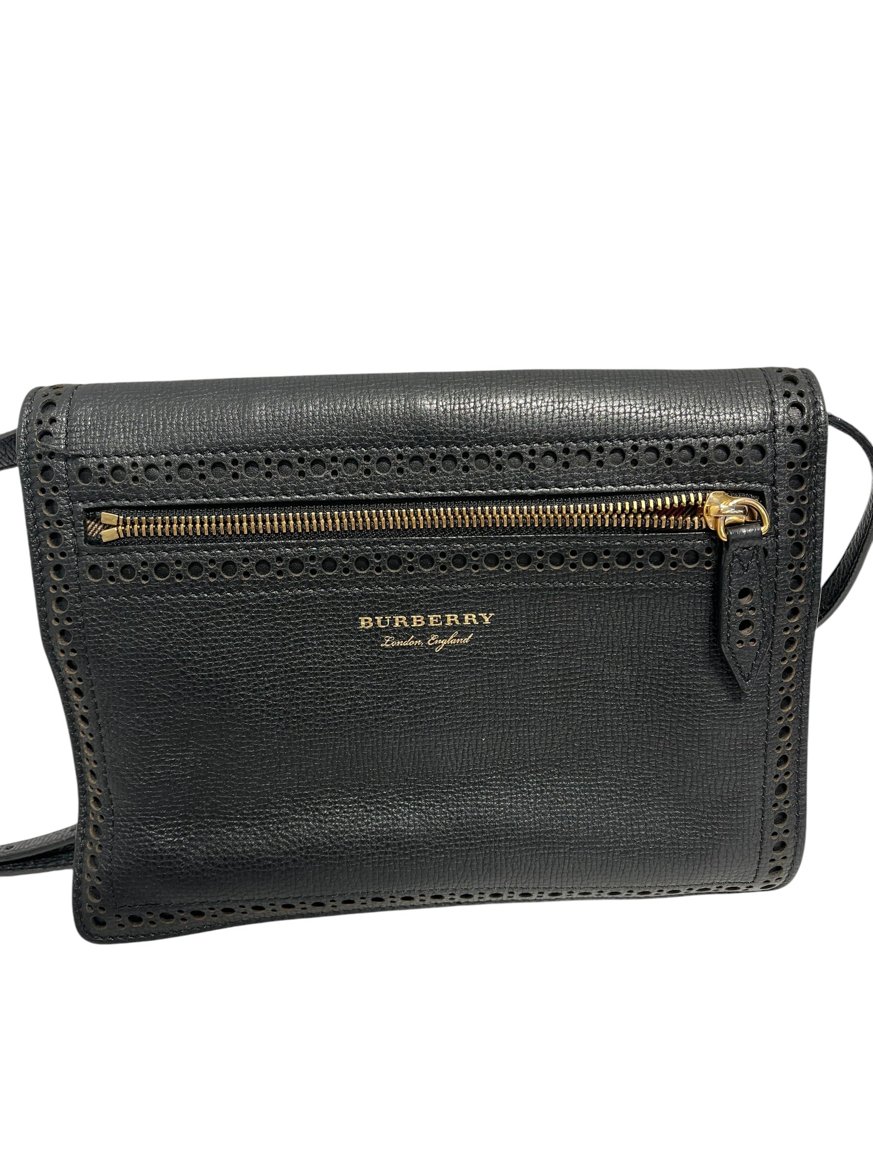 BURBERRY/Cross Body Bag/Leather/BLK/MACKEN FRINGE view 2