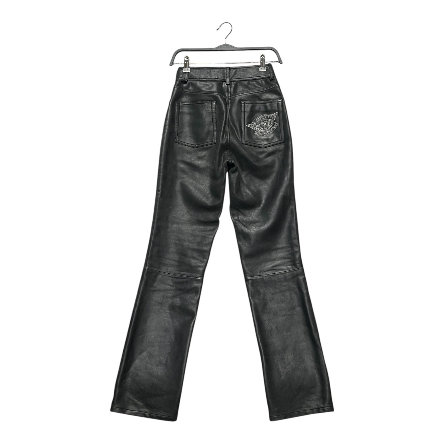 SAKS POTTS/Straight Pants/1/Leather/BLK/LEATHER PANTS view 2
