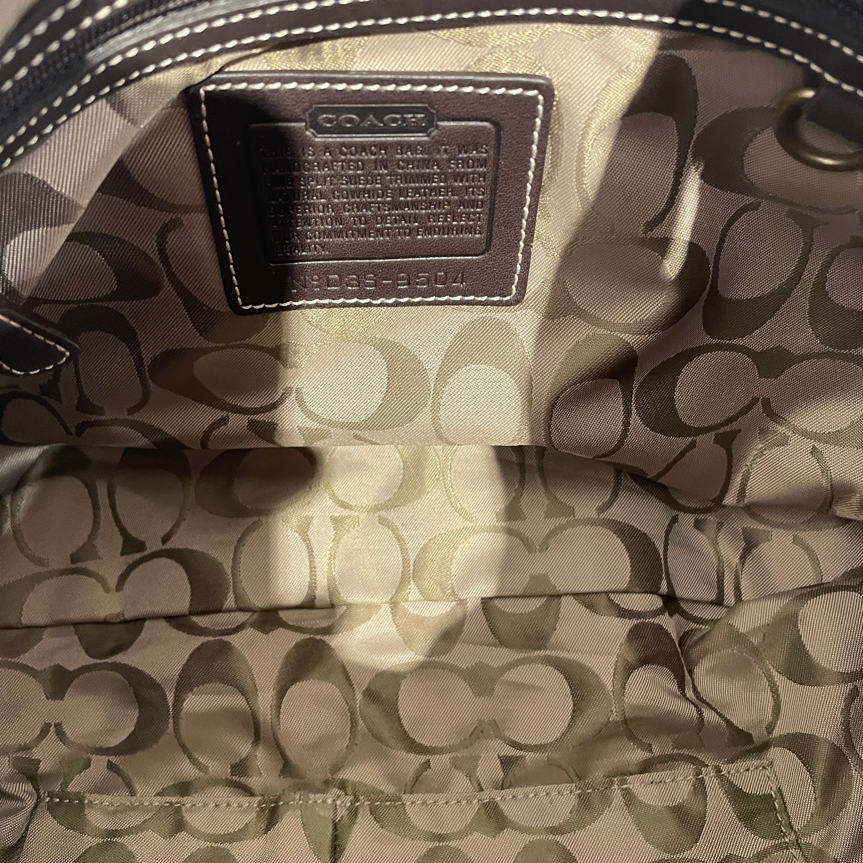 COACH/Hand Bag/Suede/BRW/9504 - Suede Hobo Bag view 4