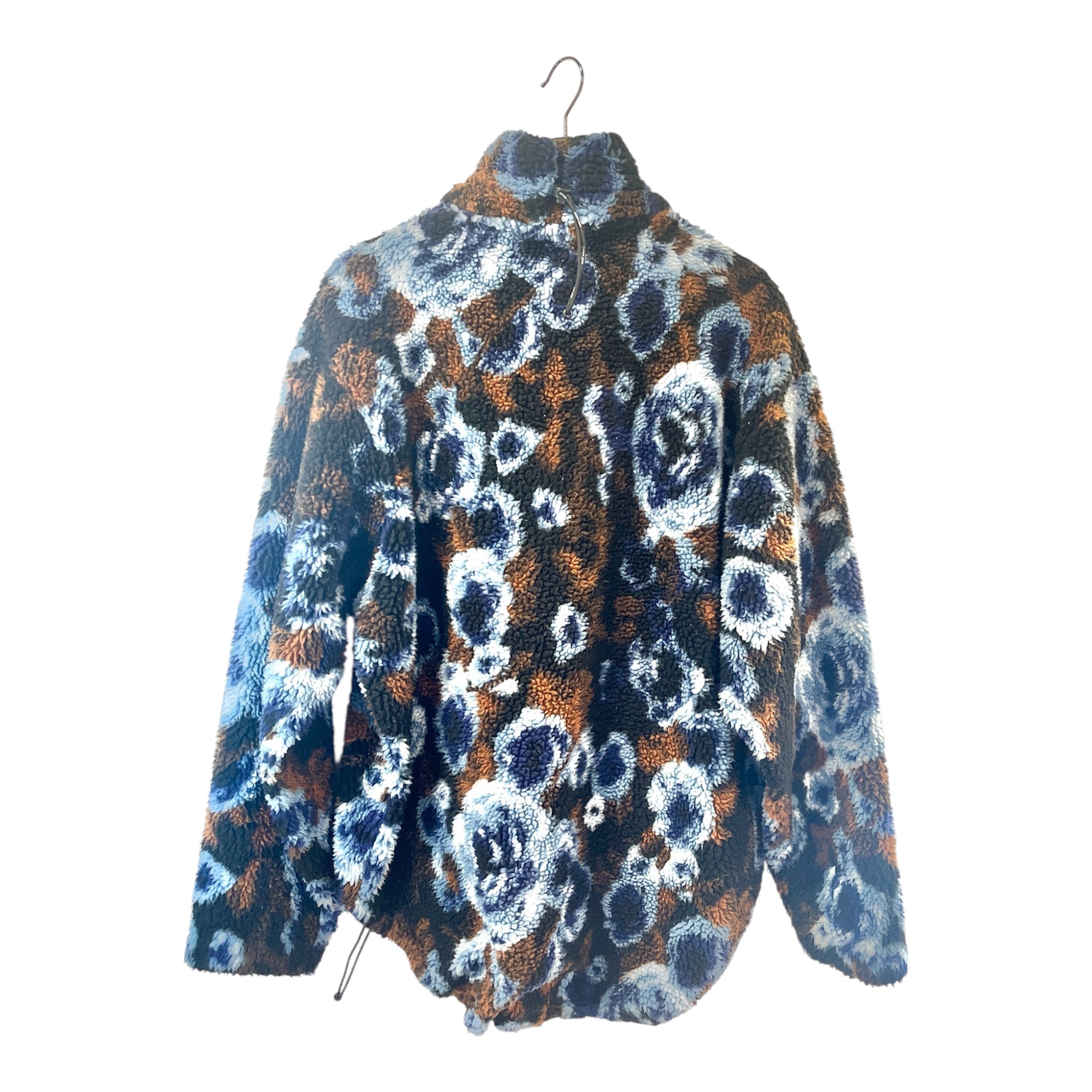 MARTINE ROSE/NAPAPIJRI/Fleece Jkt/M/Acrylic/BLU/Floral Pattern/NAPA FLEECE view 2
