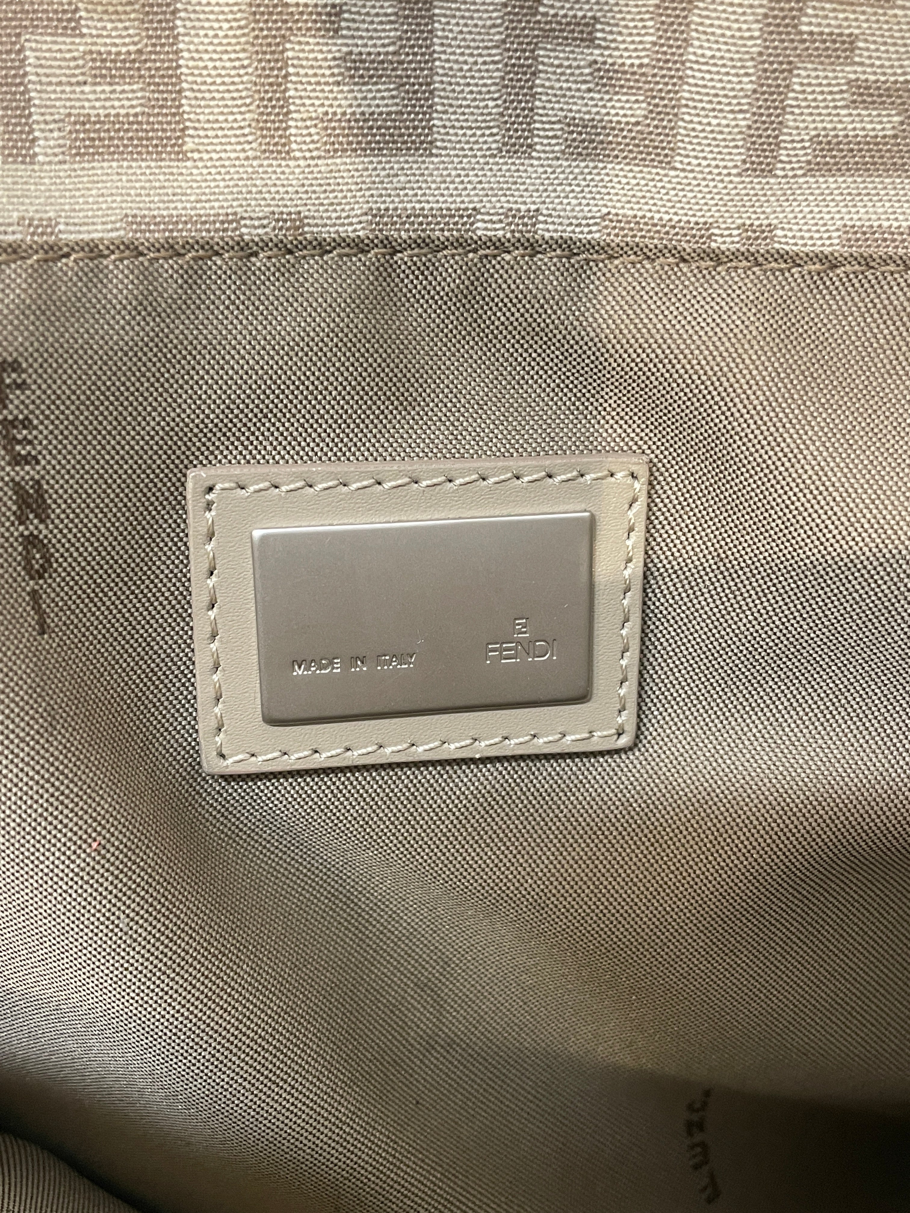 FENDI/Tote Bag/Monogram/BEG/Zucchino FF Canvas Top Handle view 5