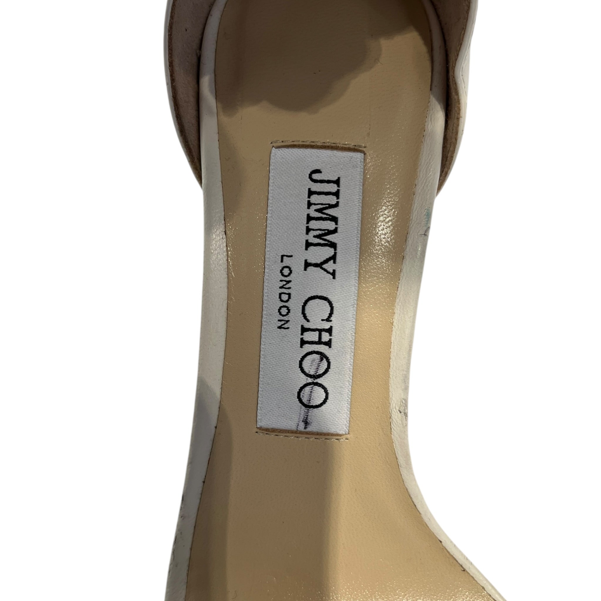 JIMMY CHOO/Heels/EU 36/Leather/WHT/Ankle Strap/PEARL EMBELLISH view 9