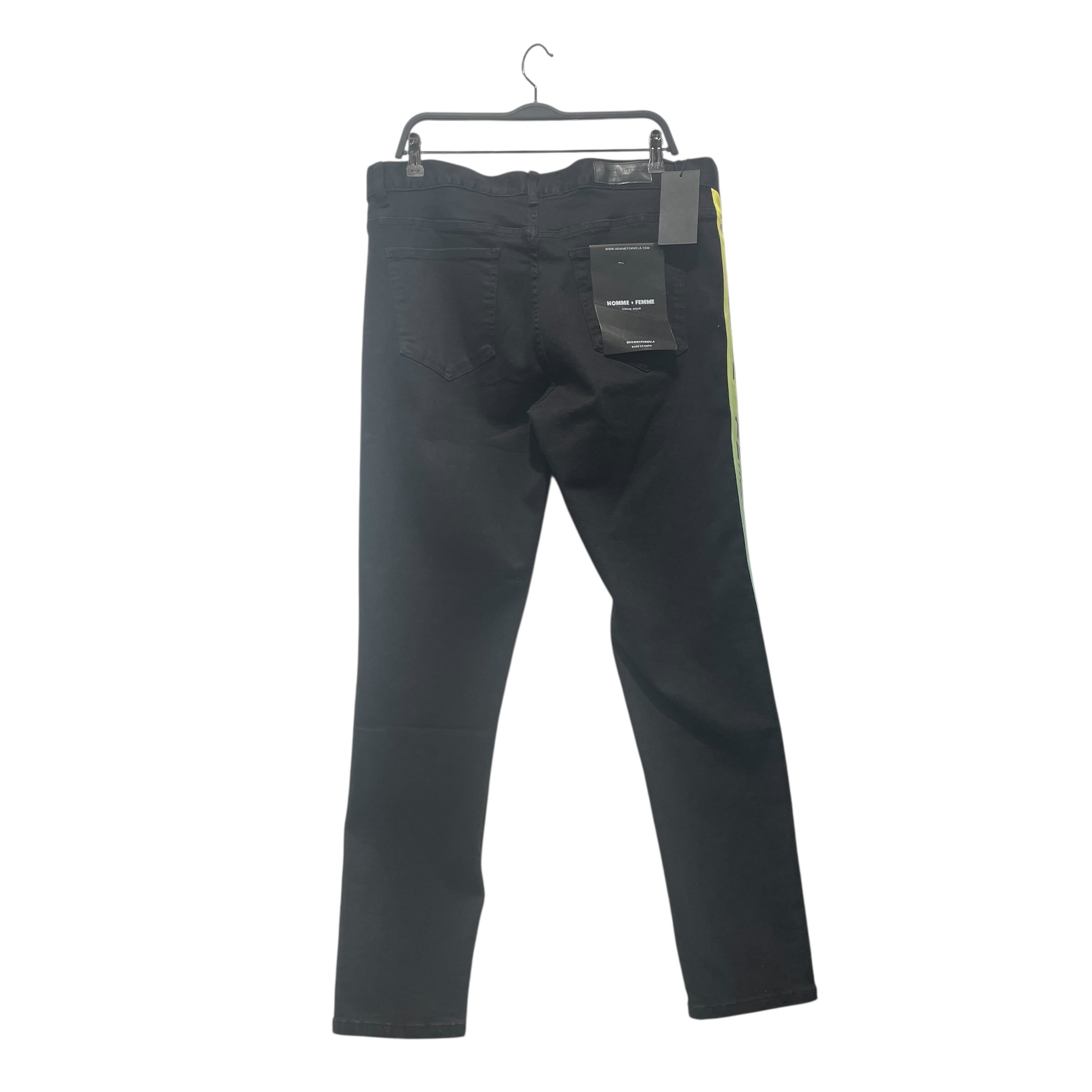 HOMME + FEMME/Skinny Pants/38/Cotton/BLK/ view 2