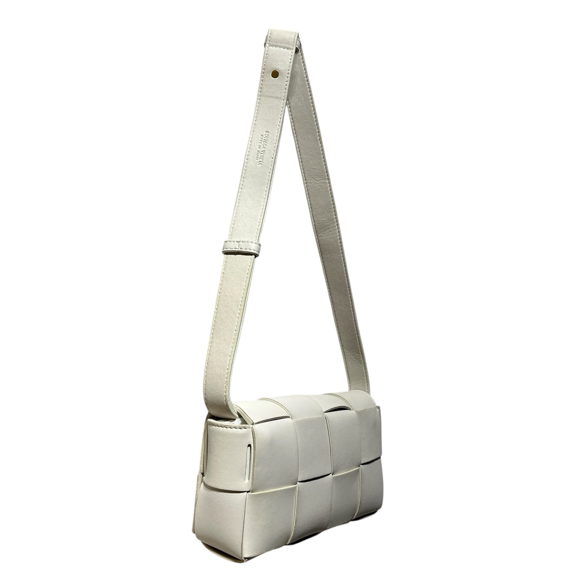 BOTTEGA VENETA/Cross Body Bag/Leather/WHT/CASSETTE view 4