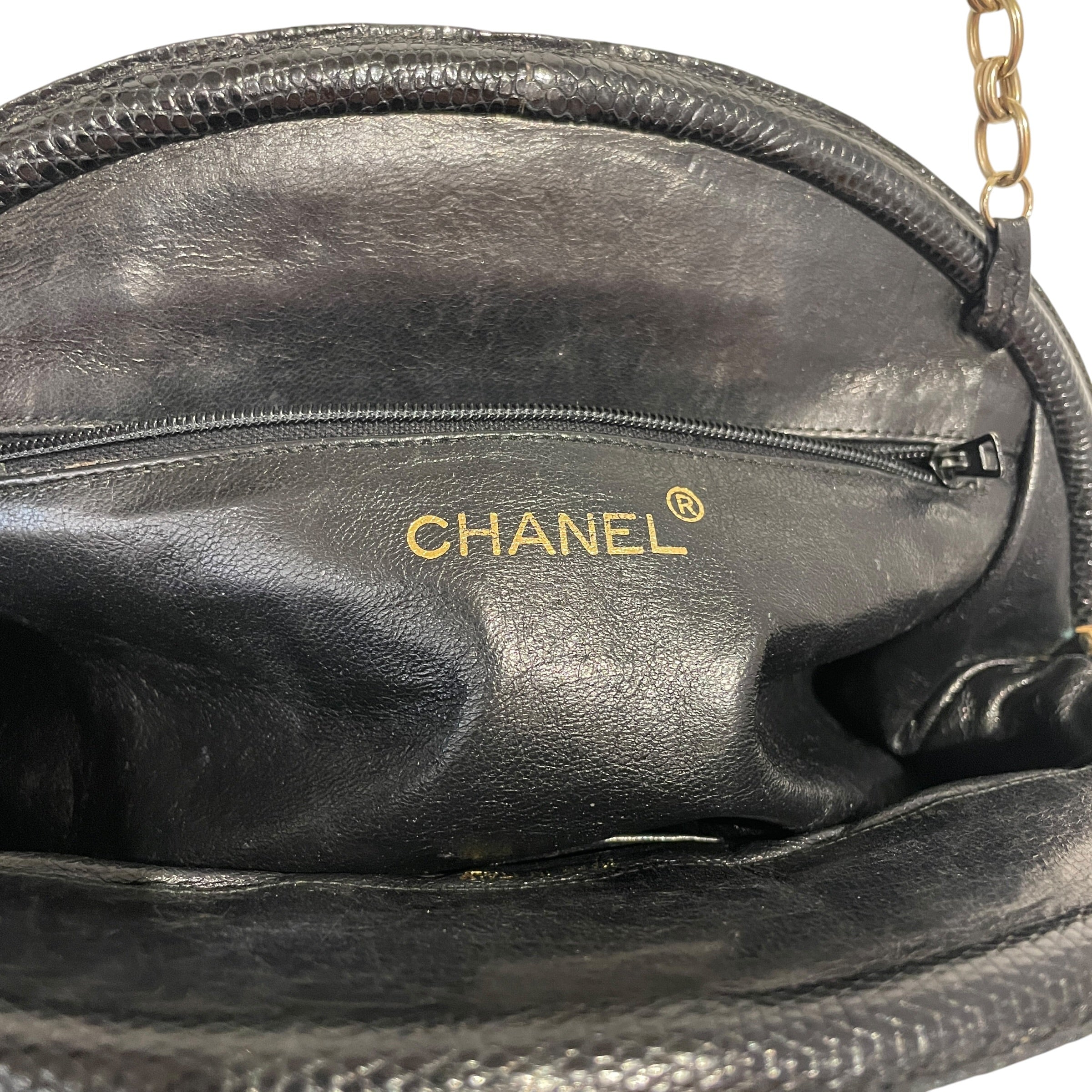 CHANEL/Cross Body Bag/Leather/BLK/JK6C8MV view 6