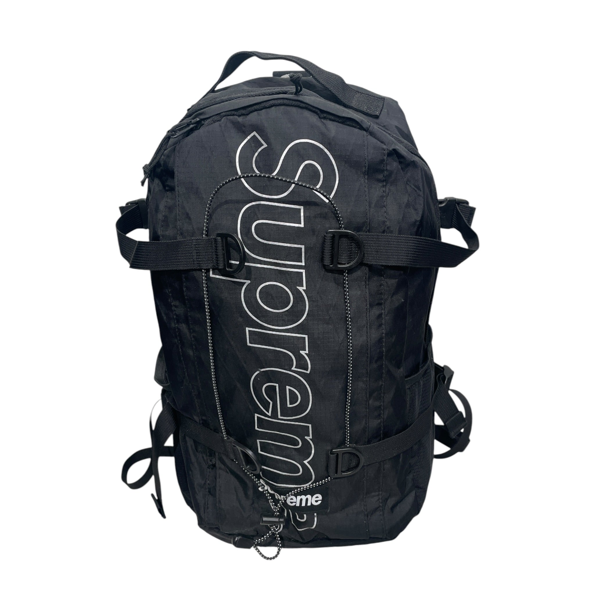 Supreme/Backpack/Nylon/BLK/WHT LOGO view 1