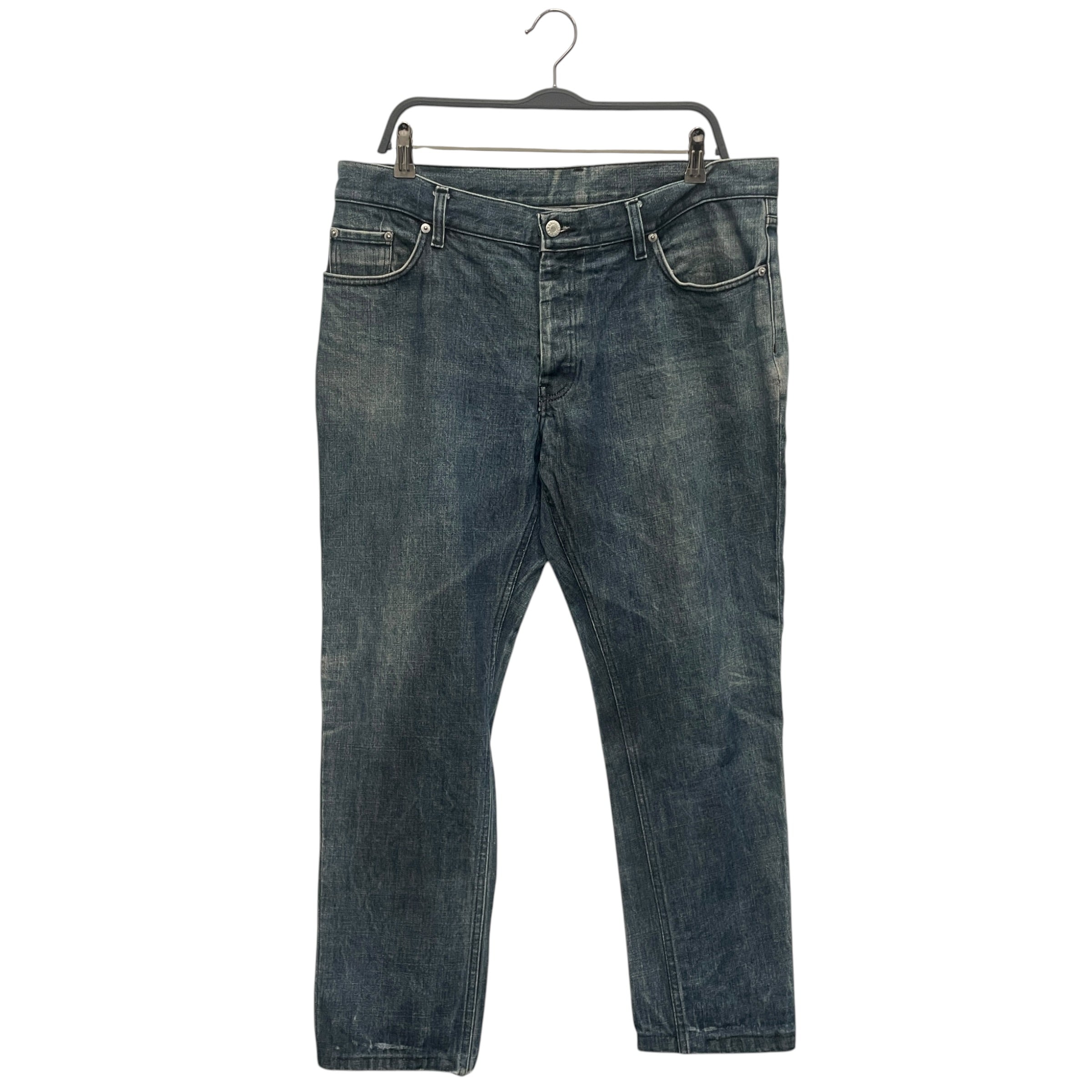 Helmut Lang/Vintage/Straight Pants/38/Cotton/IDG/Button Fly/1998 RAW DENIM view 1