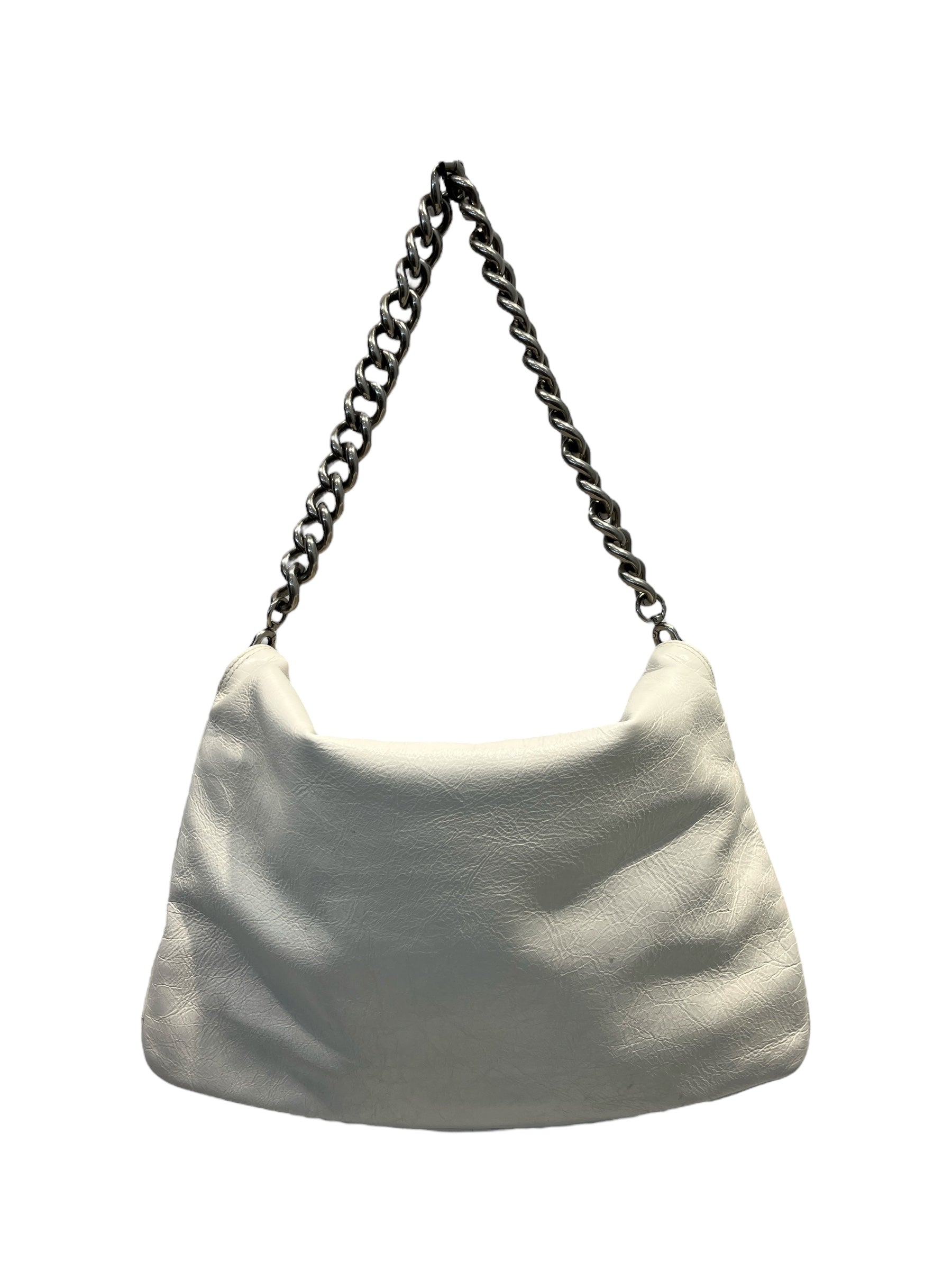 BALENCIAGA/Hand Bag/L/Leather/WHT/BB Large Flap view 2