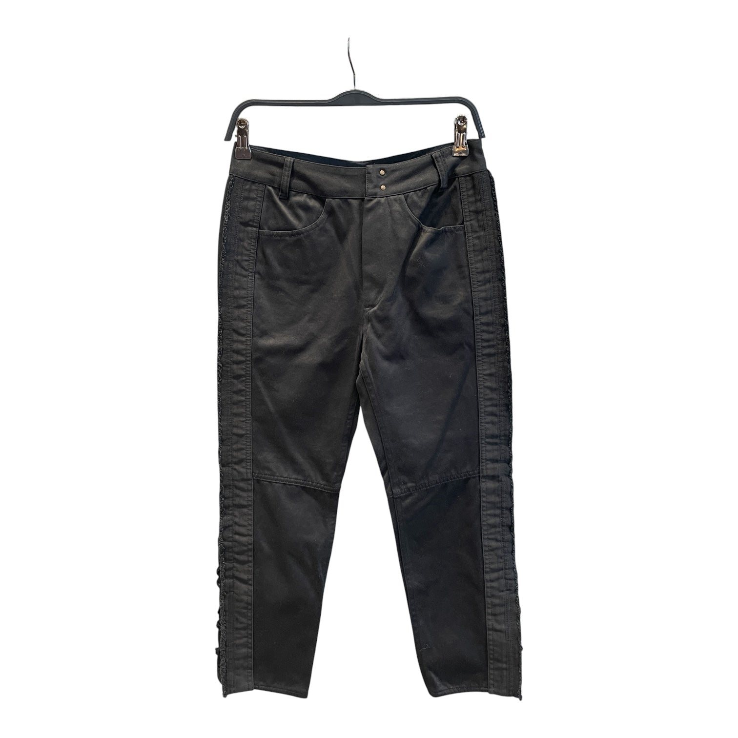 ISABEL MARANT/Skinny Pants/34/Cotton/BLK/SIDE STRIPE PANTS view 2
