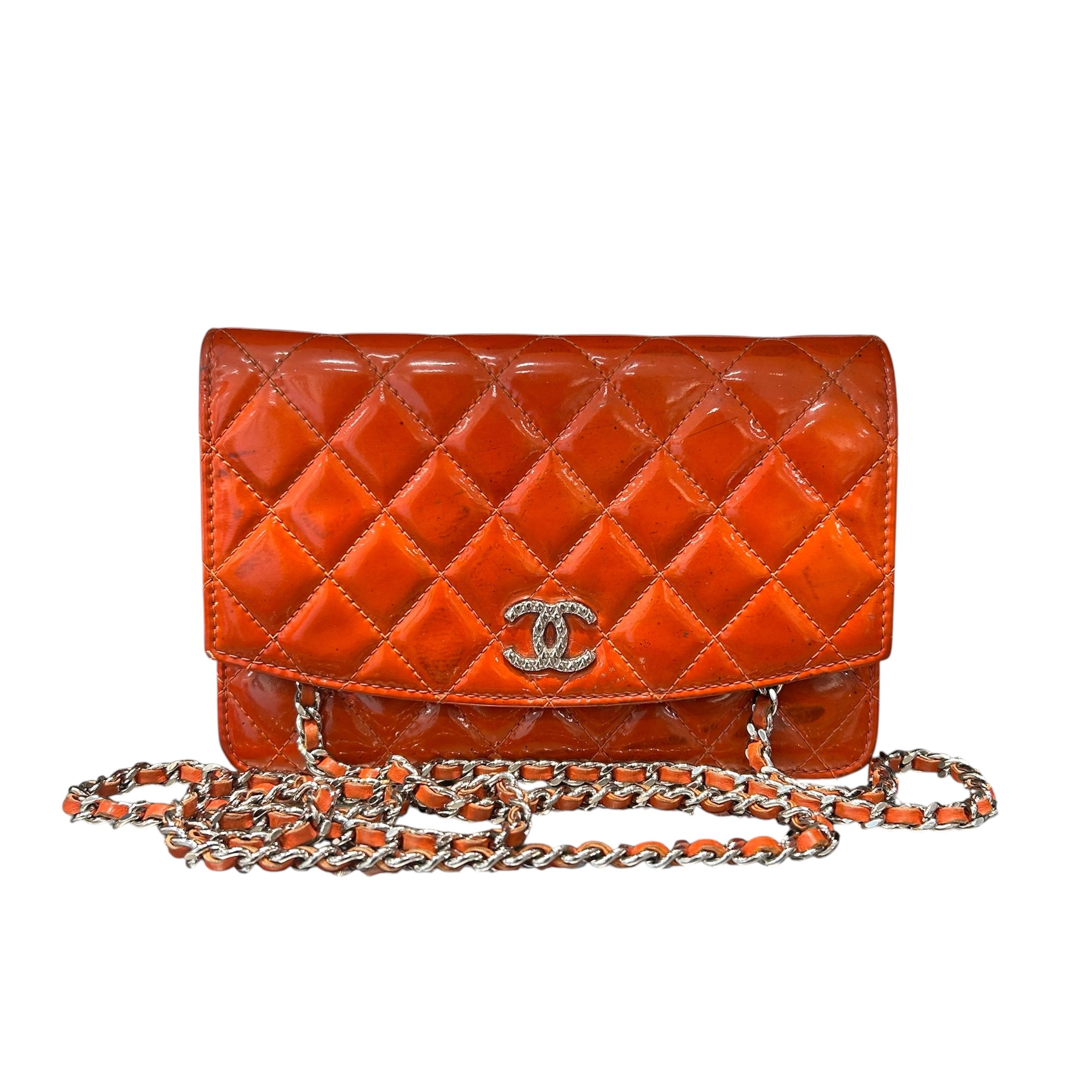 CHANEL/Cross Body Bag/Leather/ORN/BRILLIANT QUILTED WALLET view 1