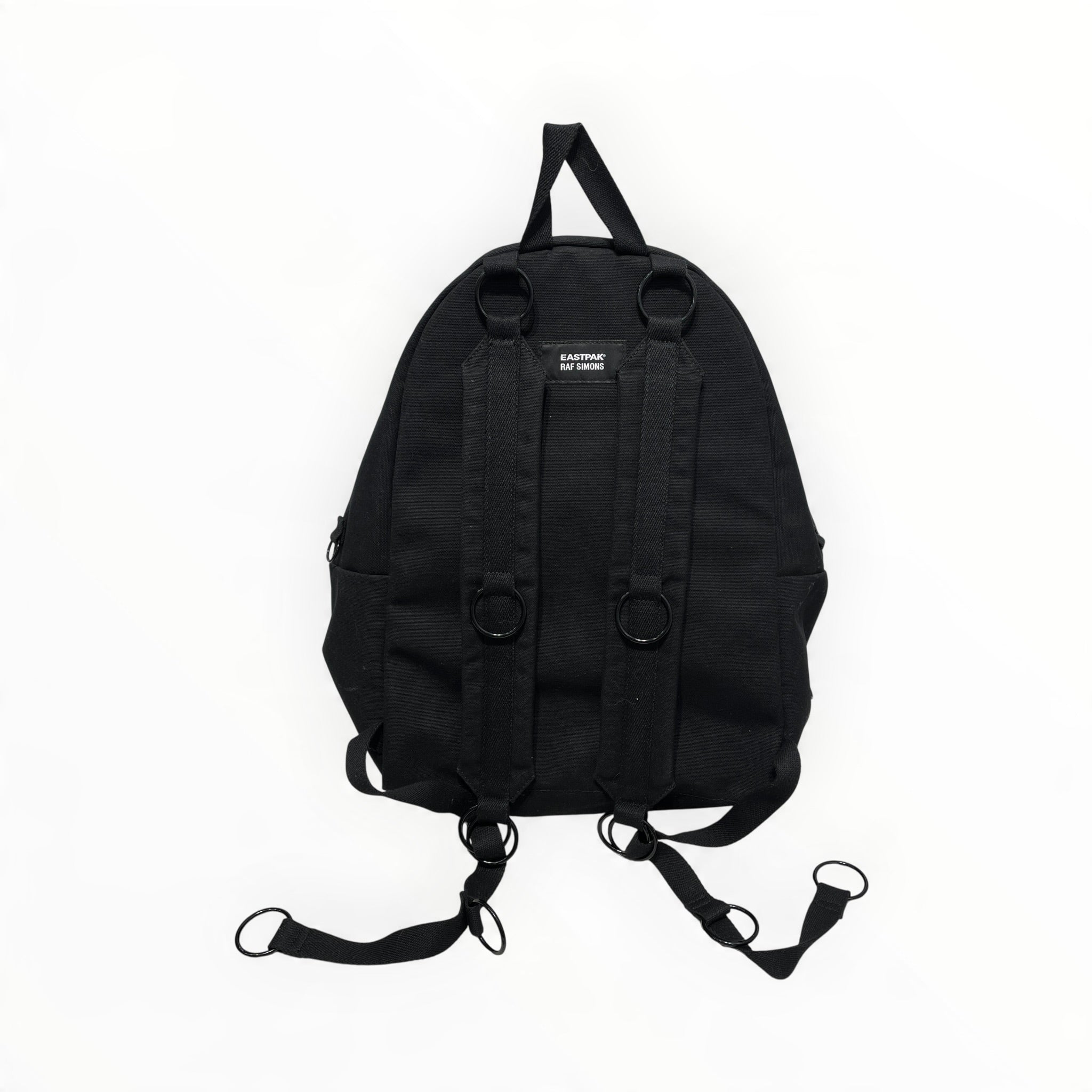 RAF SIMONS/EASTPAK/Backpack/Cotton/BLK/rings view 2