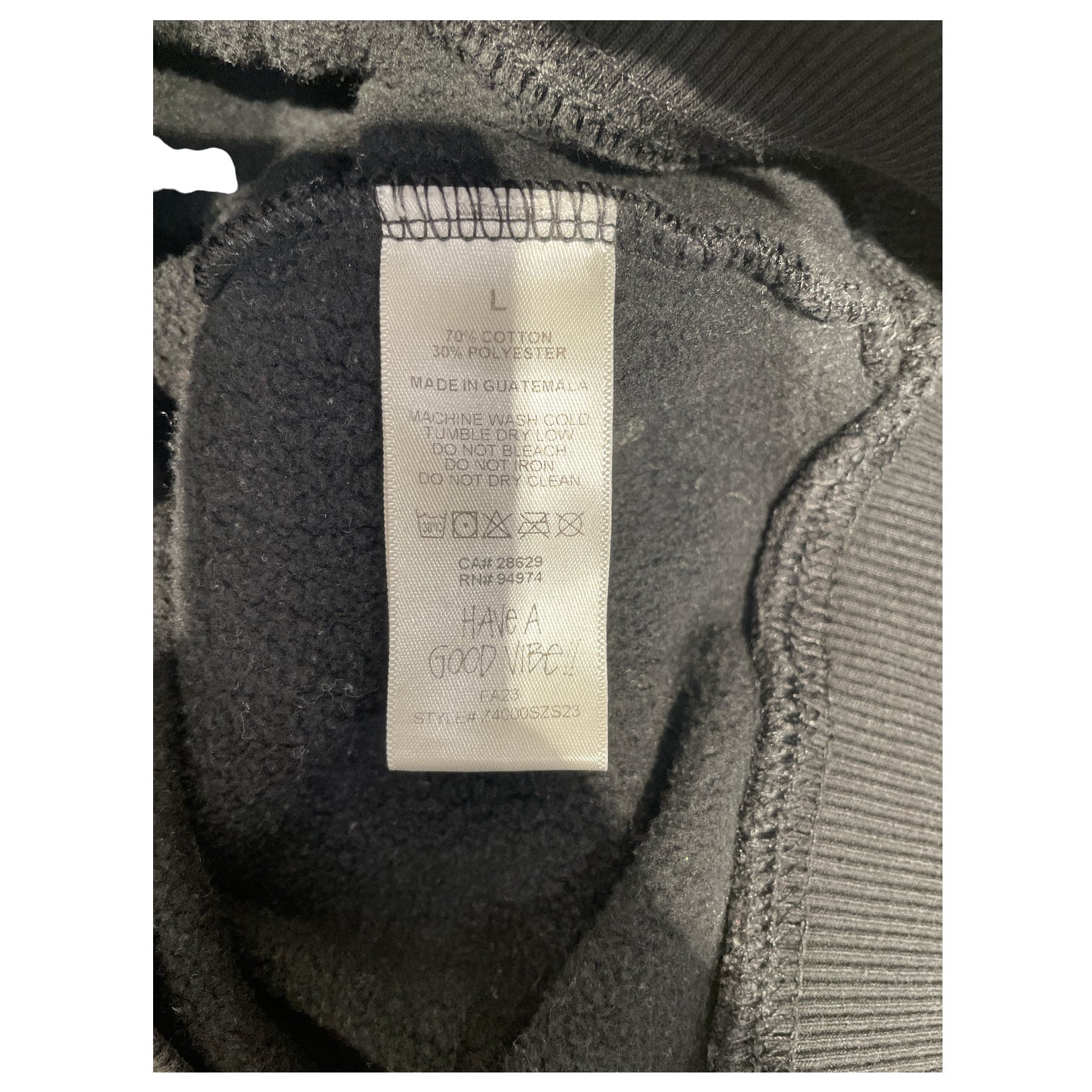 STUSSY/Zip Up Hoodie/L/Graphic/Cotton/BLK/STUSSY SKATE TOUGH HOODIE view 4