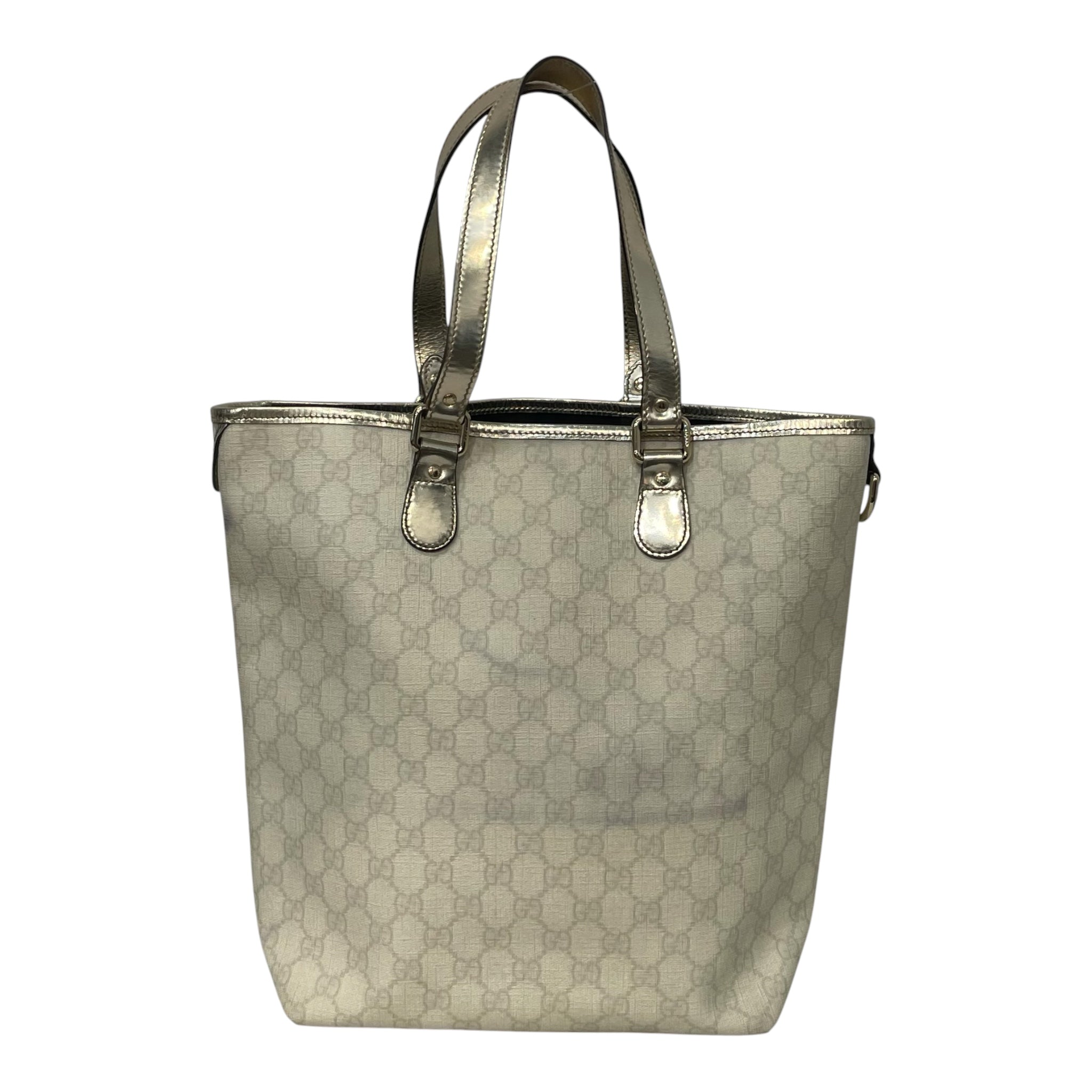 GUCCI/Tote Bag/Monogram/Leather/IVR/SUPREME METALLIC TOTE view 2