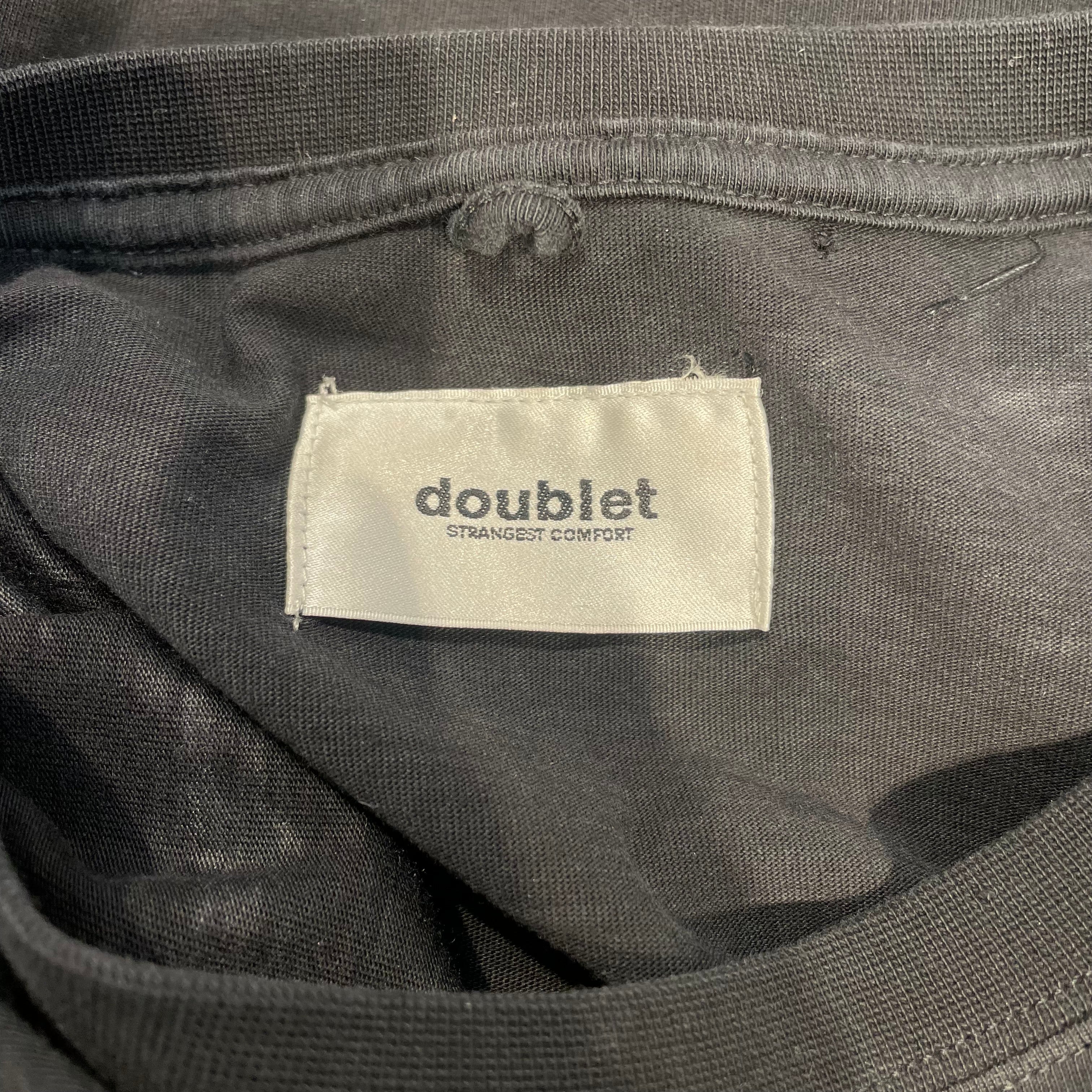doublet/T-Shirt/L/Cotton/BLK/Graphic/PINK + GREEN view 3