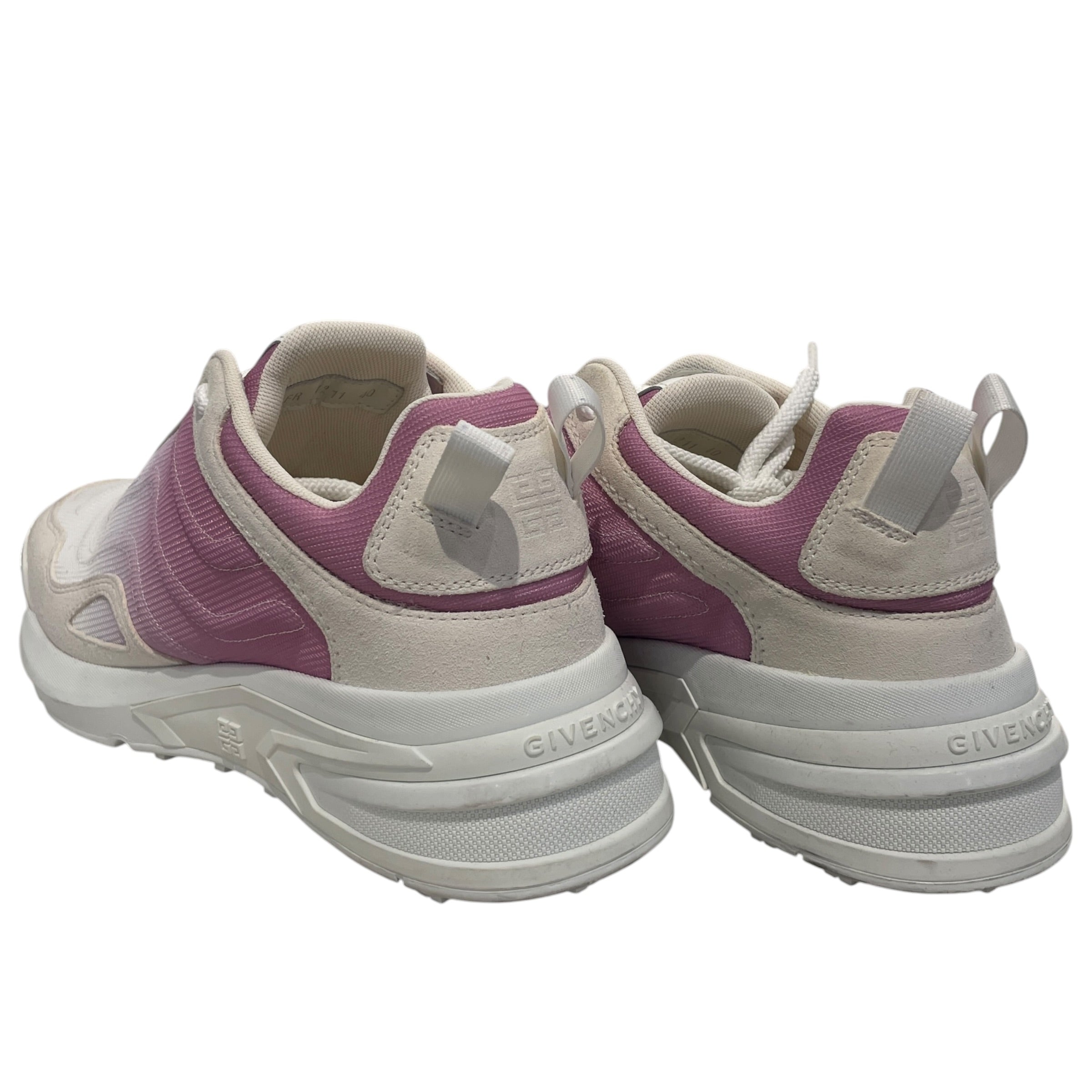 GIVENCHY/Low-Sneakers/EU 40/Cotton/PNK/SUDE/ Leather/ ombre wht+pin view 2