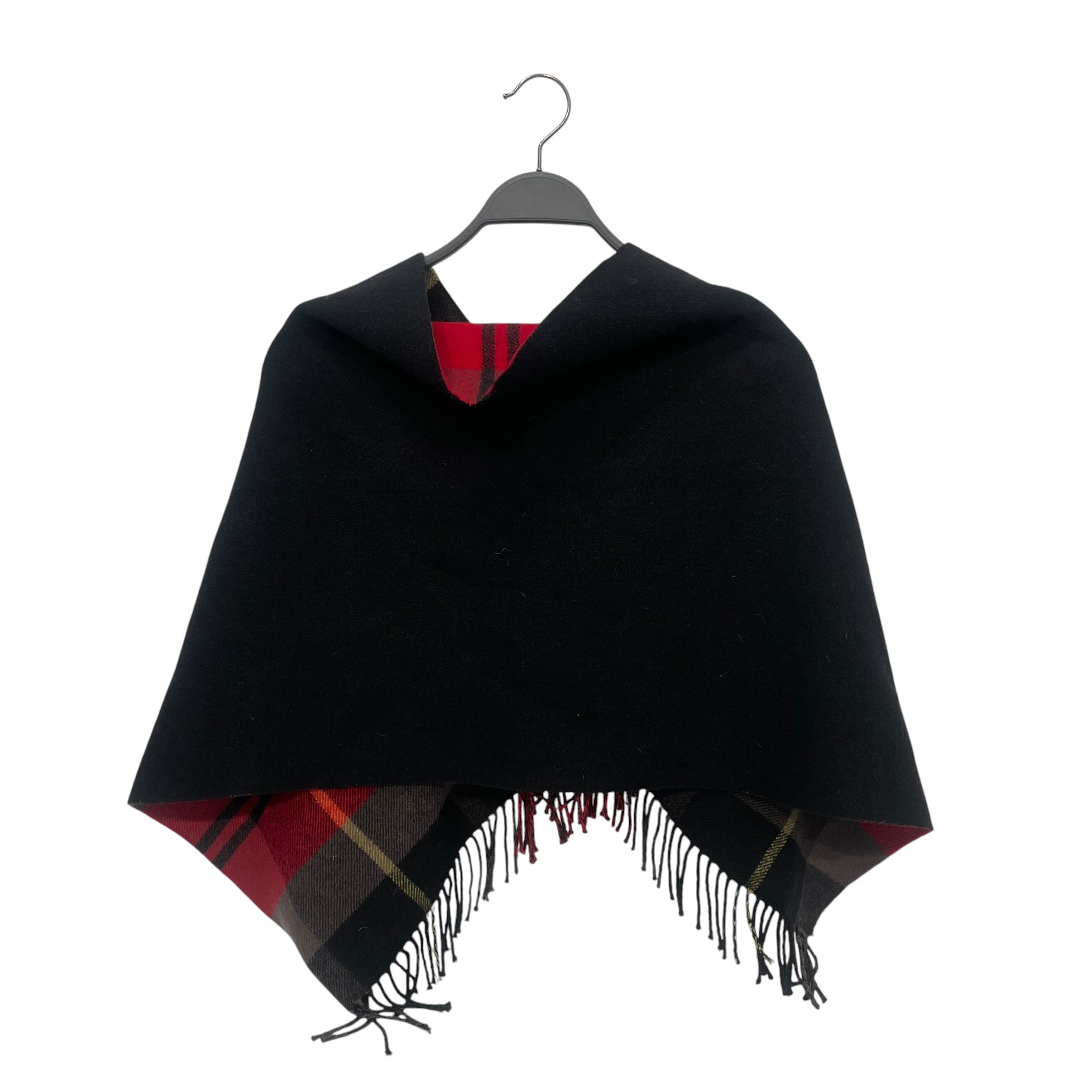 Vivienne Westwood/Poncho/Tartan/Wool/RED/wrap stole reversible view 2