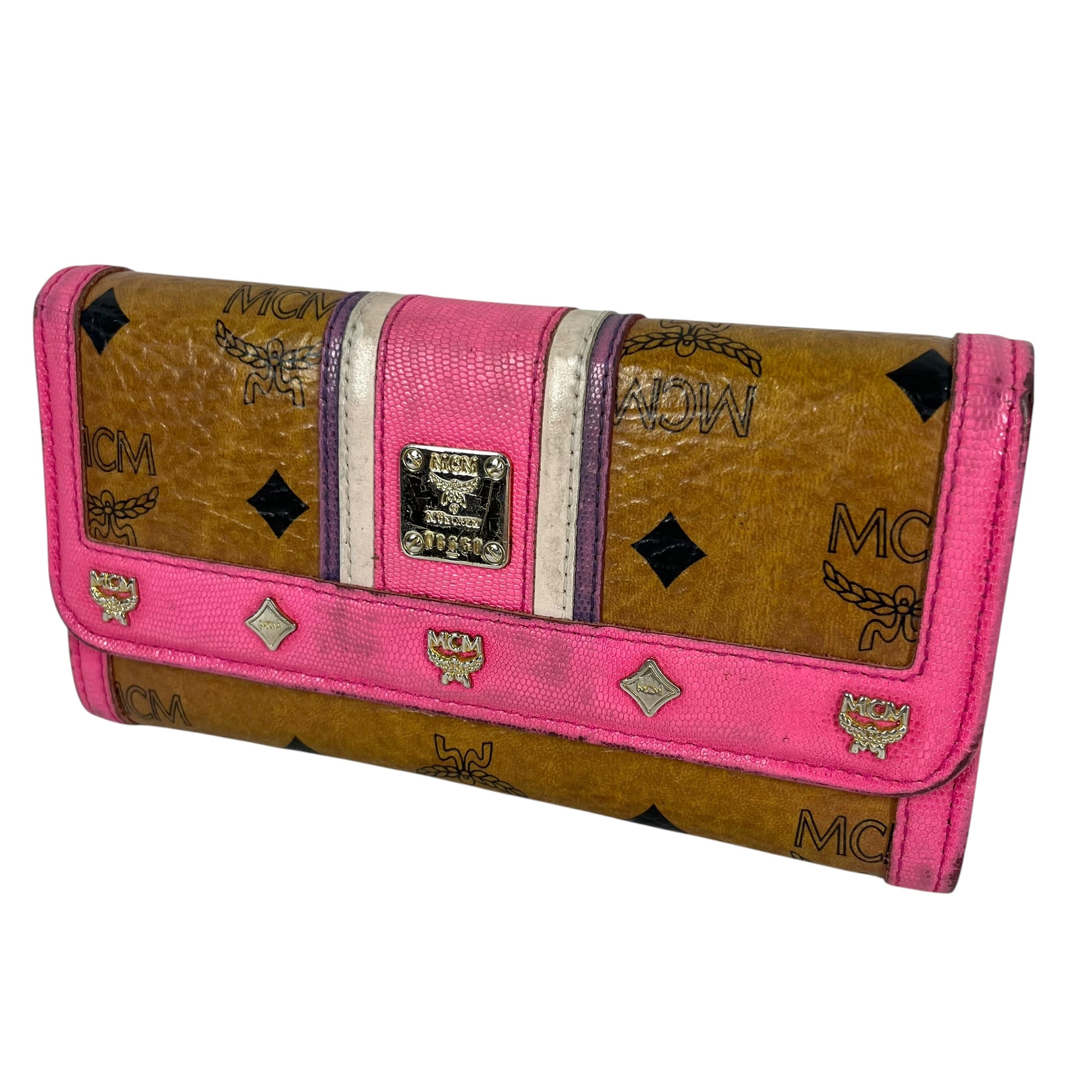 MCM/Long Wallet/All Over Print/Leather/MLT/Visetos Trifold Wallet view 1