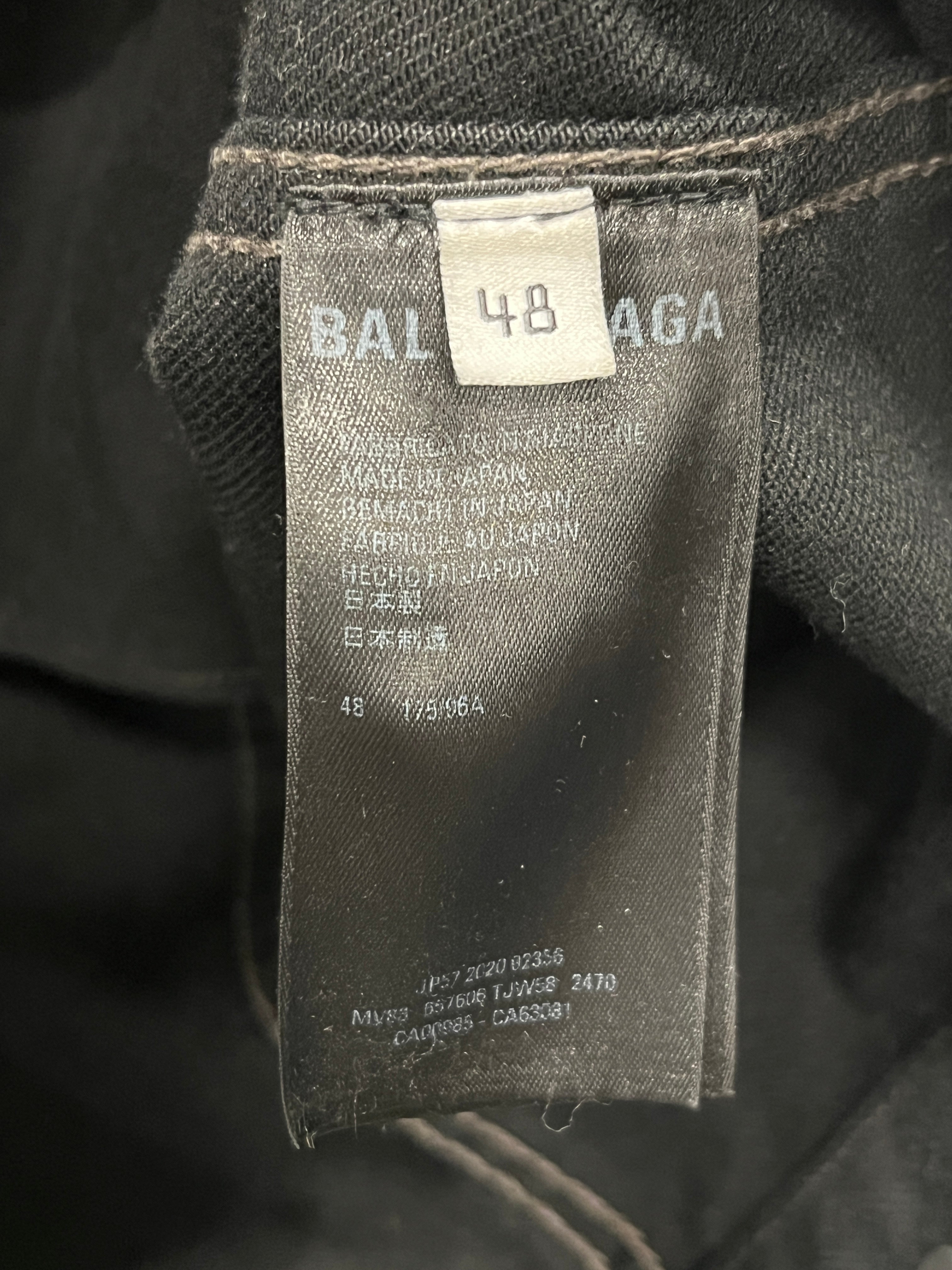 BALENCIAGA/Denim Jkt/48/Cotton/BLK/Single Breasted/ view 3